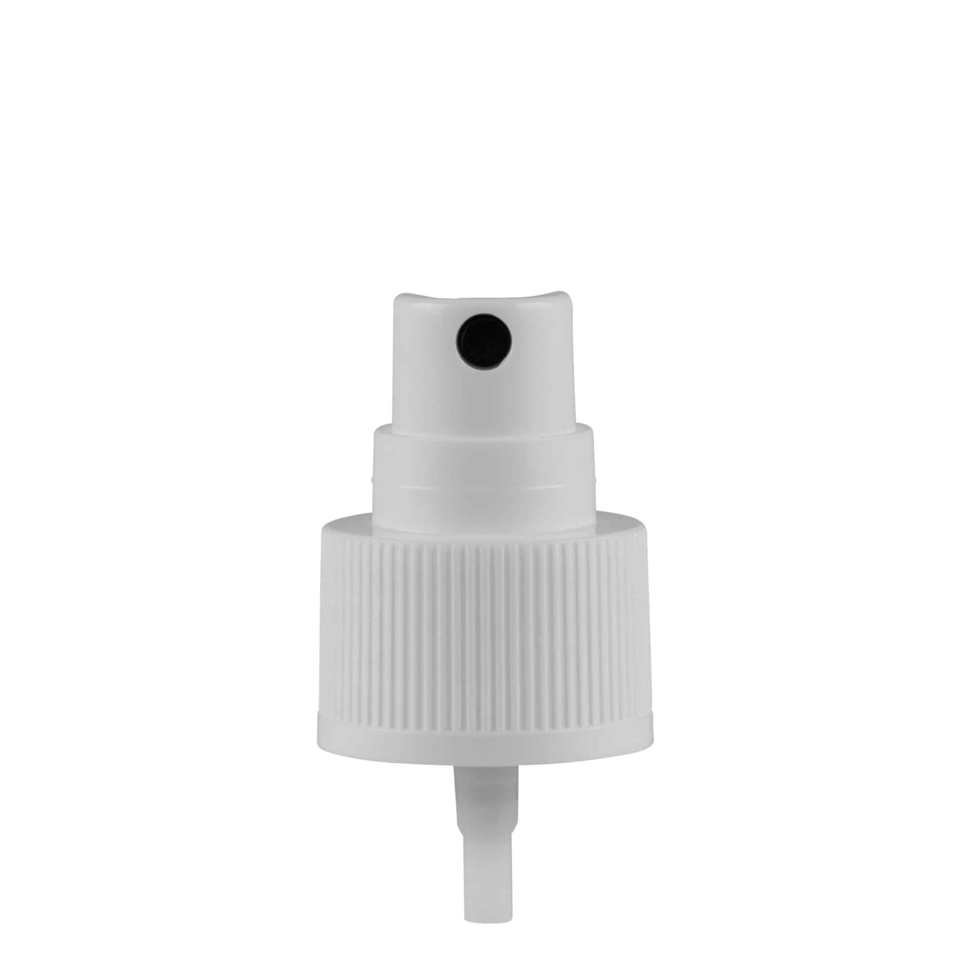 Tampa de rosca com spray nebulizador, plástico PP, branco, para boca: GPI 24/410 Tampa de rosca com spray nebulizador, plástico PP, branco, para boca: GPI 24/410
