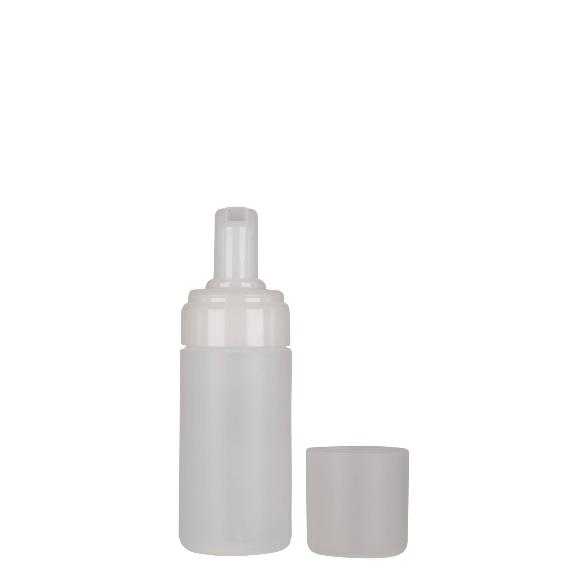 Frasco doseador de 100 ml 'Foamer', plástico PE, natural, bocal: tampa de rosca Frasco doseador de 100 ml 'Foamer', plástico PE, natural, bocal: tampa de rosca