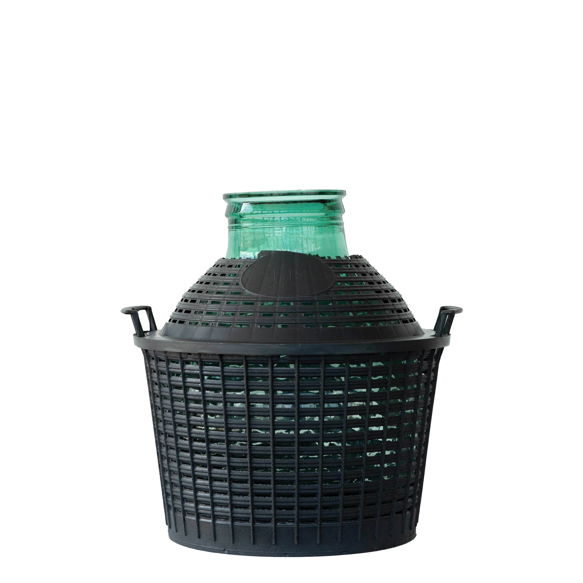 Botija de vidro de 15 l, gargalo largo, boca: tampa de encaixe Botija de vidro de 15 l, gargalo largo, boca: tampa de encaixe