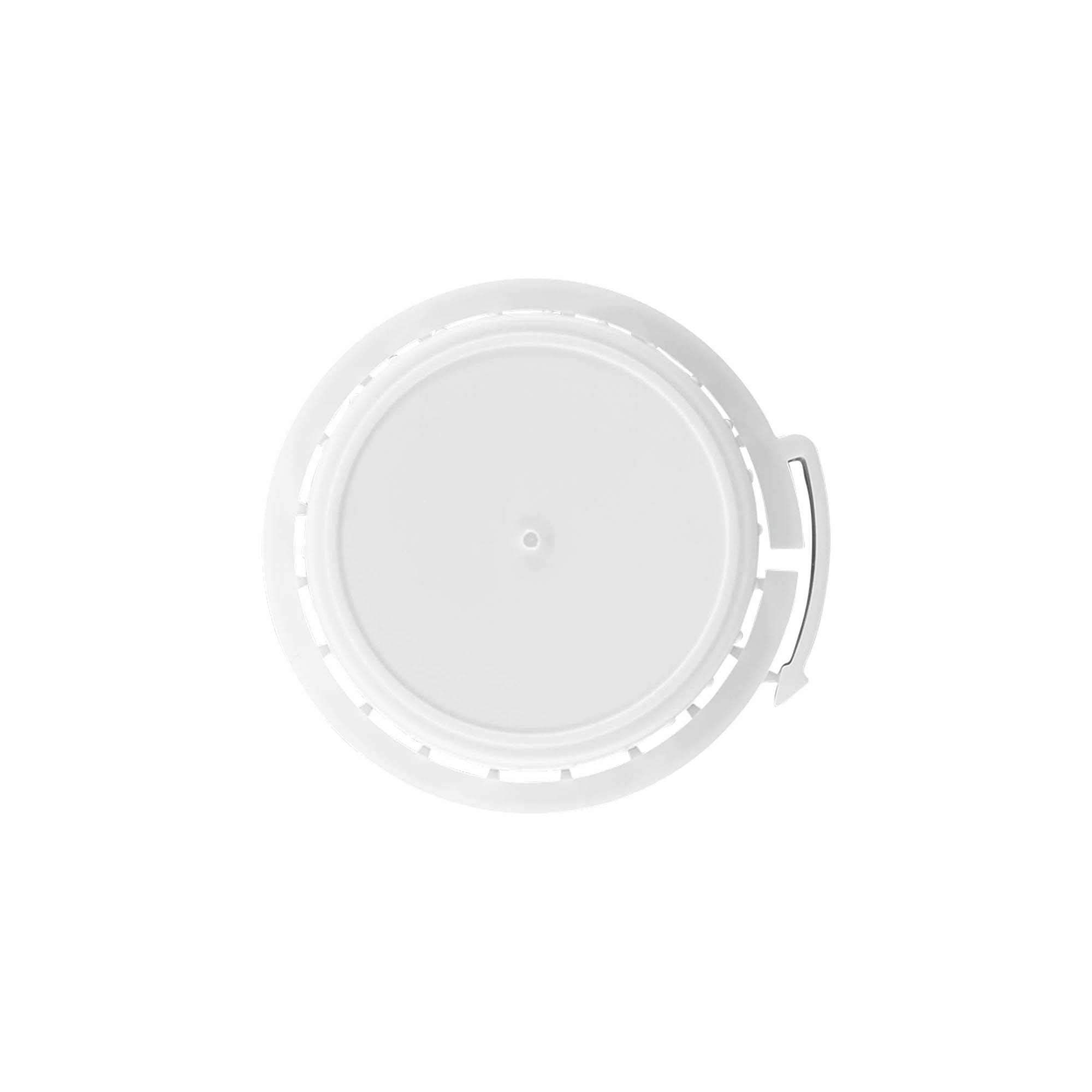 Tampa de rosca para garrafa de alumínio, plástico PP, branca, para gargalo: DIN 32 Tampa de rosca para garrafa de alumínio, plástico PP, branca, para gargalo: DIN 32