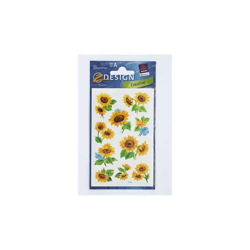 Autocolantes Zweckform 'Girassóis', papel, multicolorido