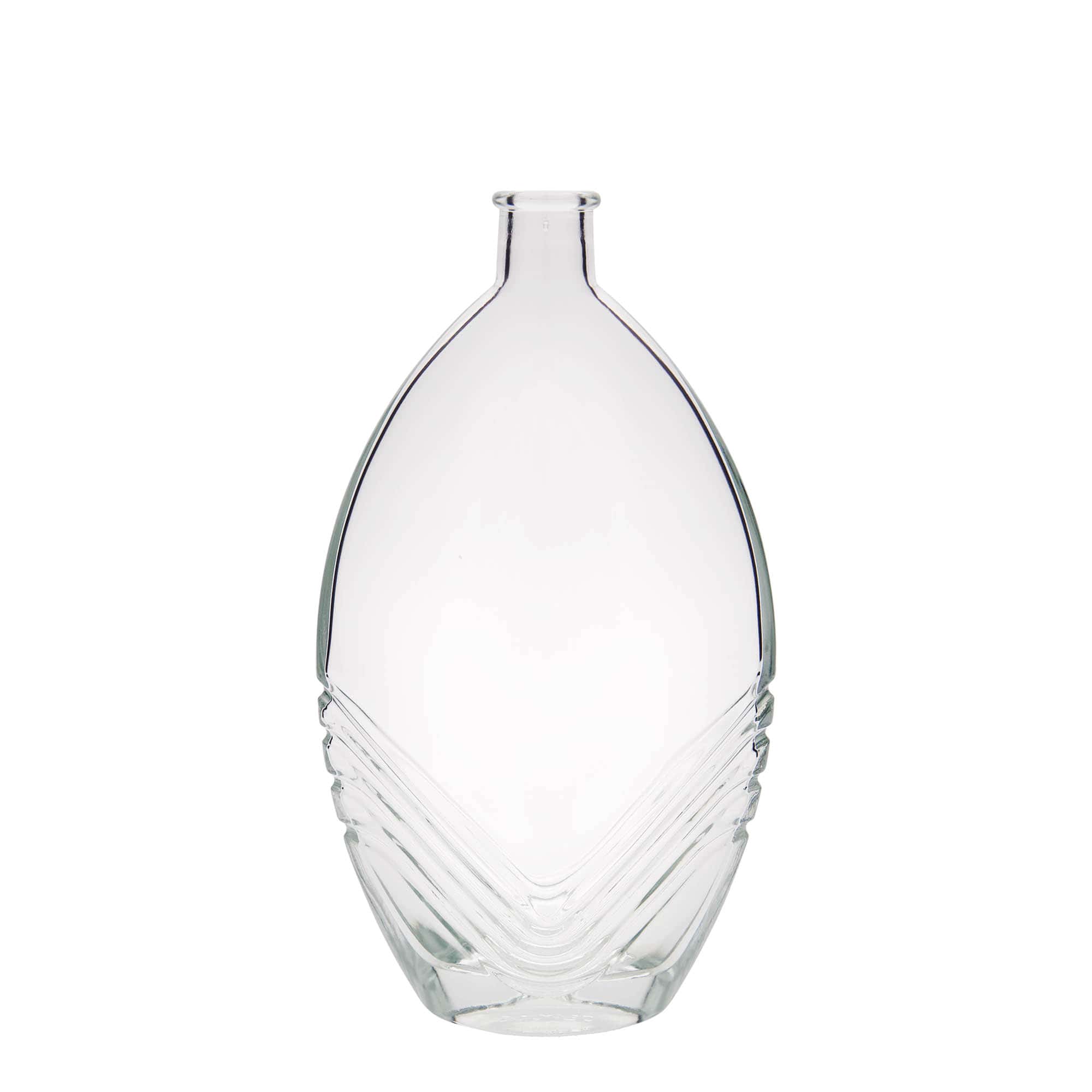 500 ml Garrafa de vidro 'Florence', oval, boca: Cortiça 500 ml Garrafa de vidro 'Florence', oval, boca: Cortiça