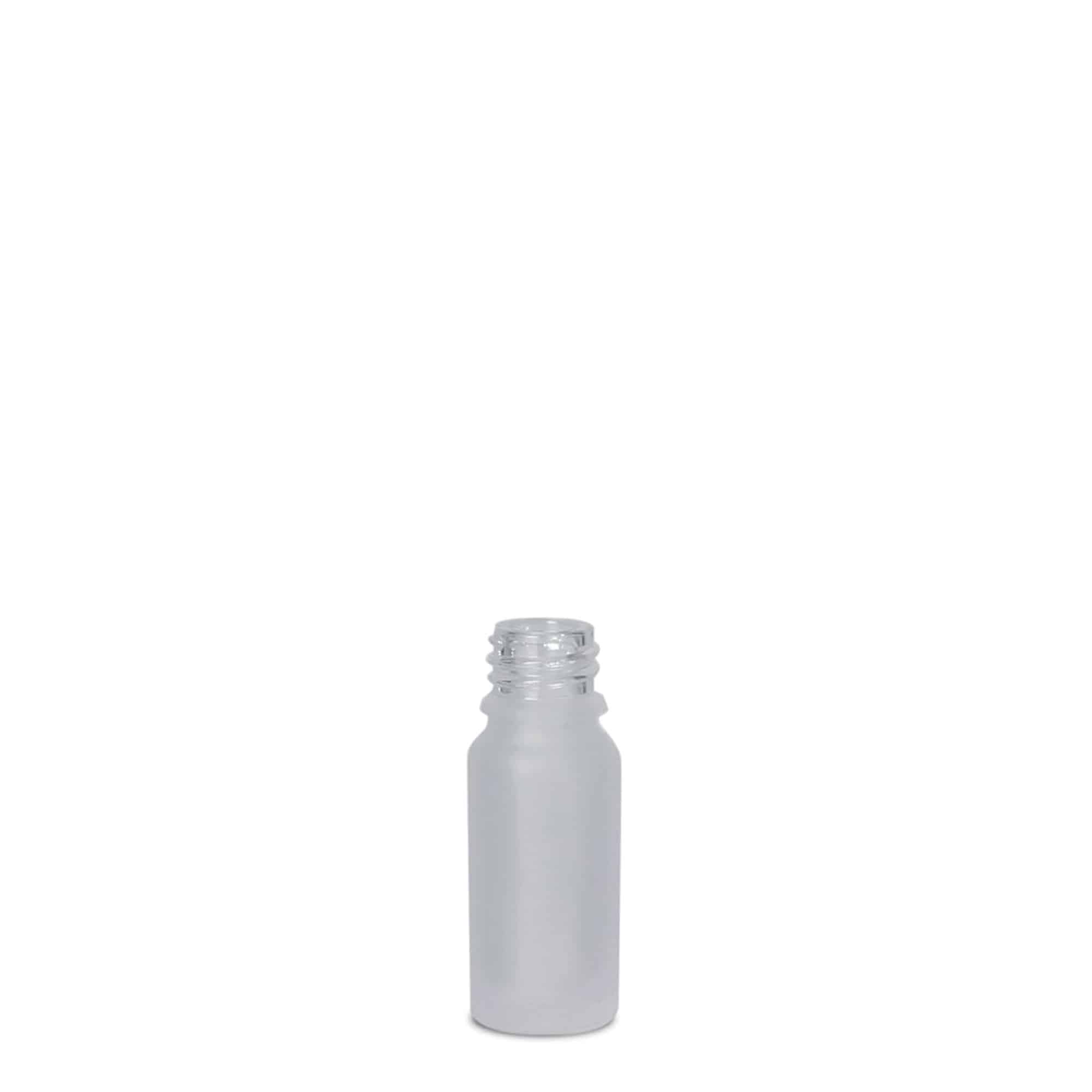 Frasco medicinal 10 ml, vidro, castanho fosco, boca: DIN 18 Frasco medicinal 10 ml, vidro, castanho fosco, boca: DIN 18
