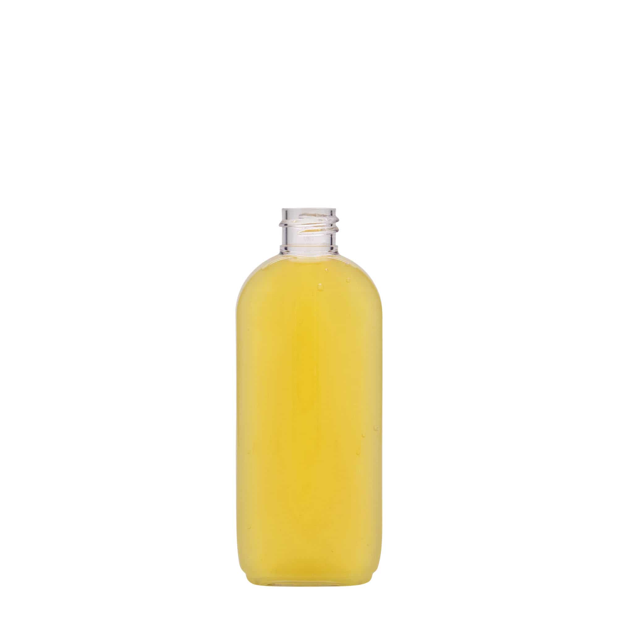 100 ml Garrafa PET 'Iris', oval, plástico, boca: 20/410