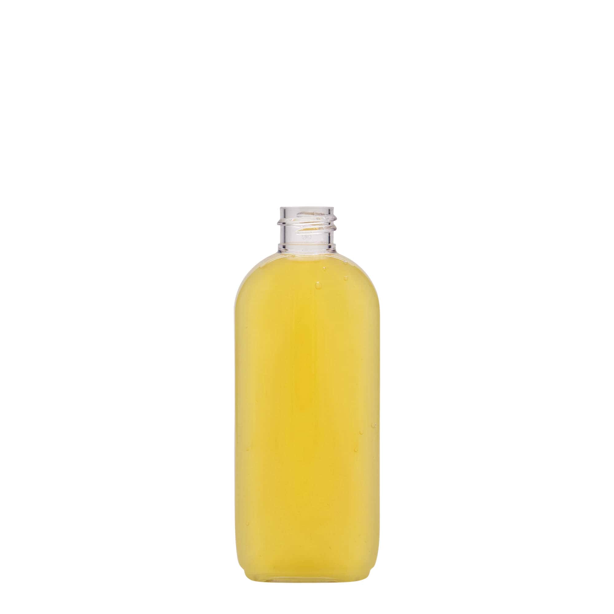 Frasco PET de 100 ml 'Íris', oval, plástico, bocal: 20/410