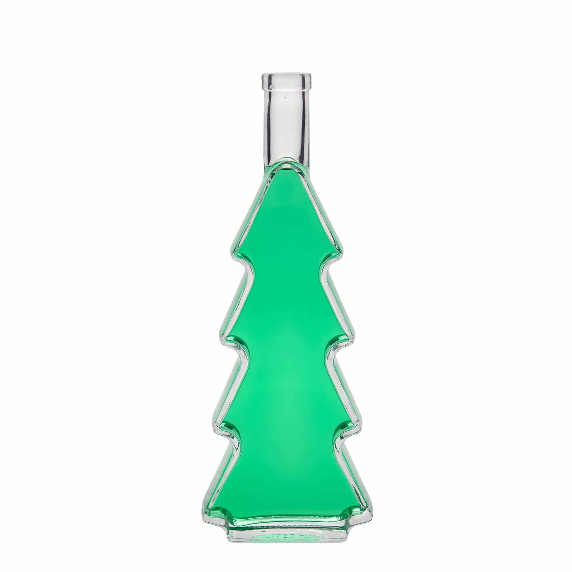Garrafa de vidro de 500 ml 'Árvore de Natal', boca: cortiça
