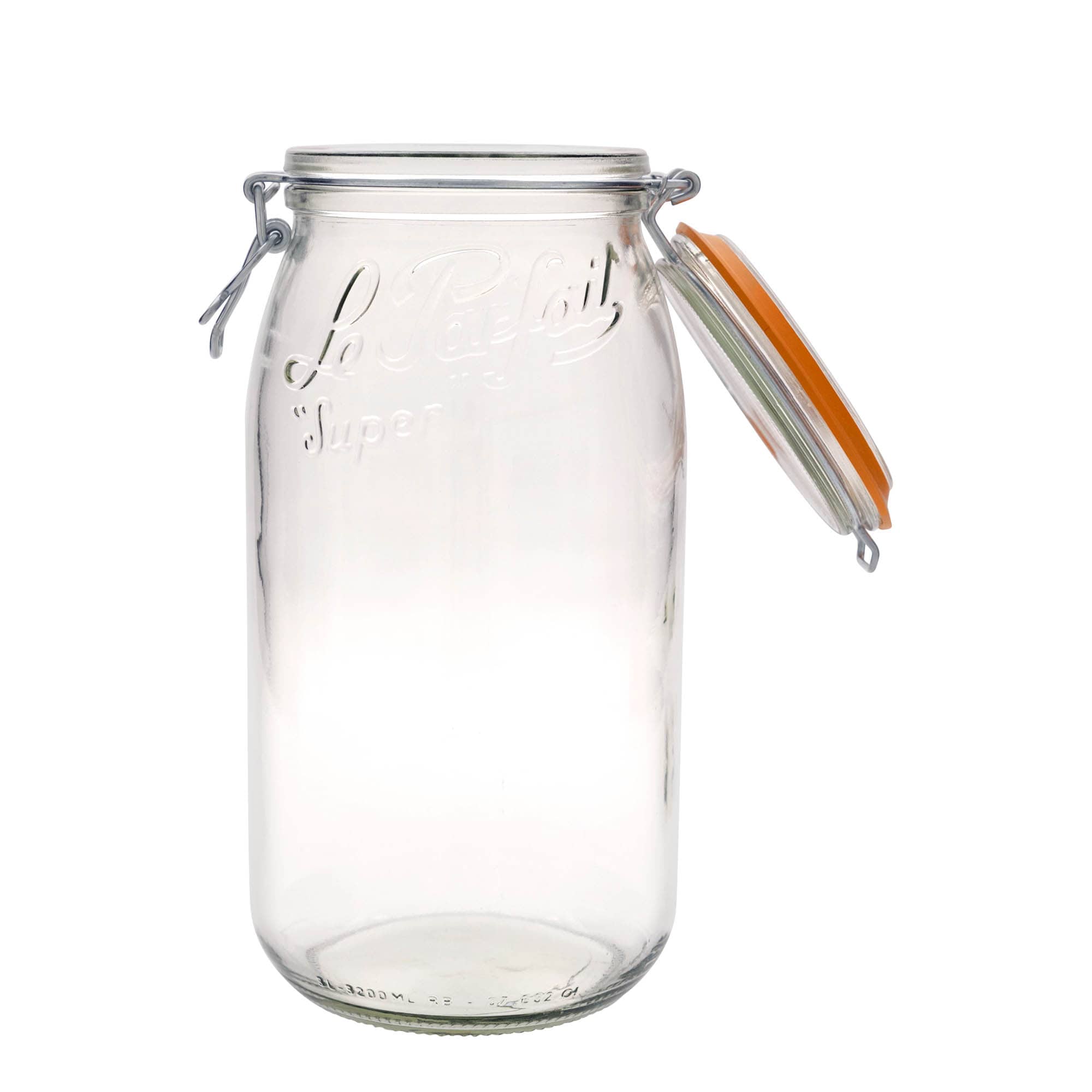 3.000 ml frasco com fecho de mola 'Le Parfait Super Bocal', abertura: fecho de mola