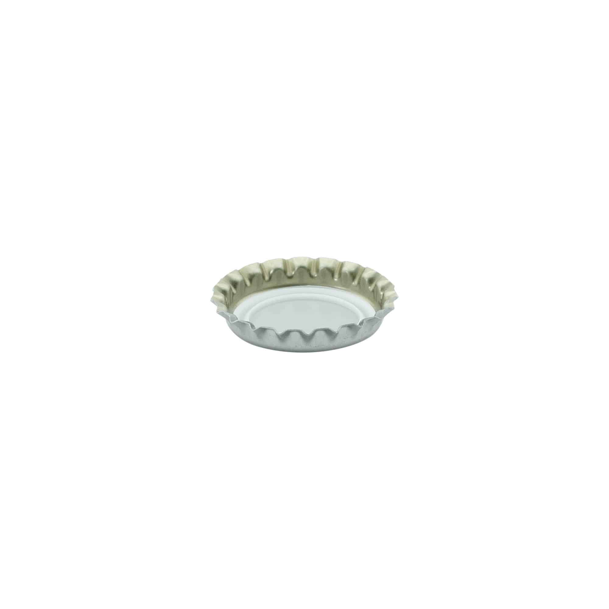Tampas de garrafa 26 mm, metal, prateado