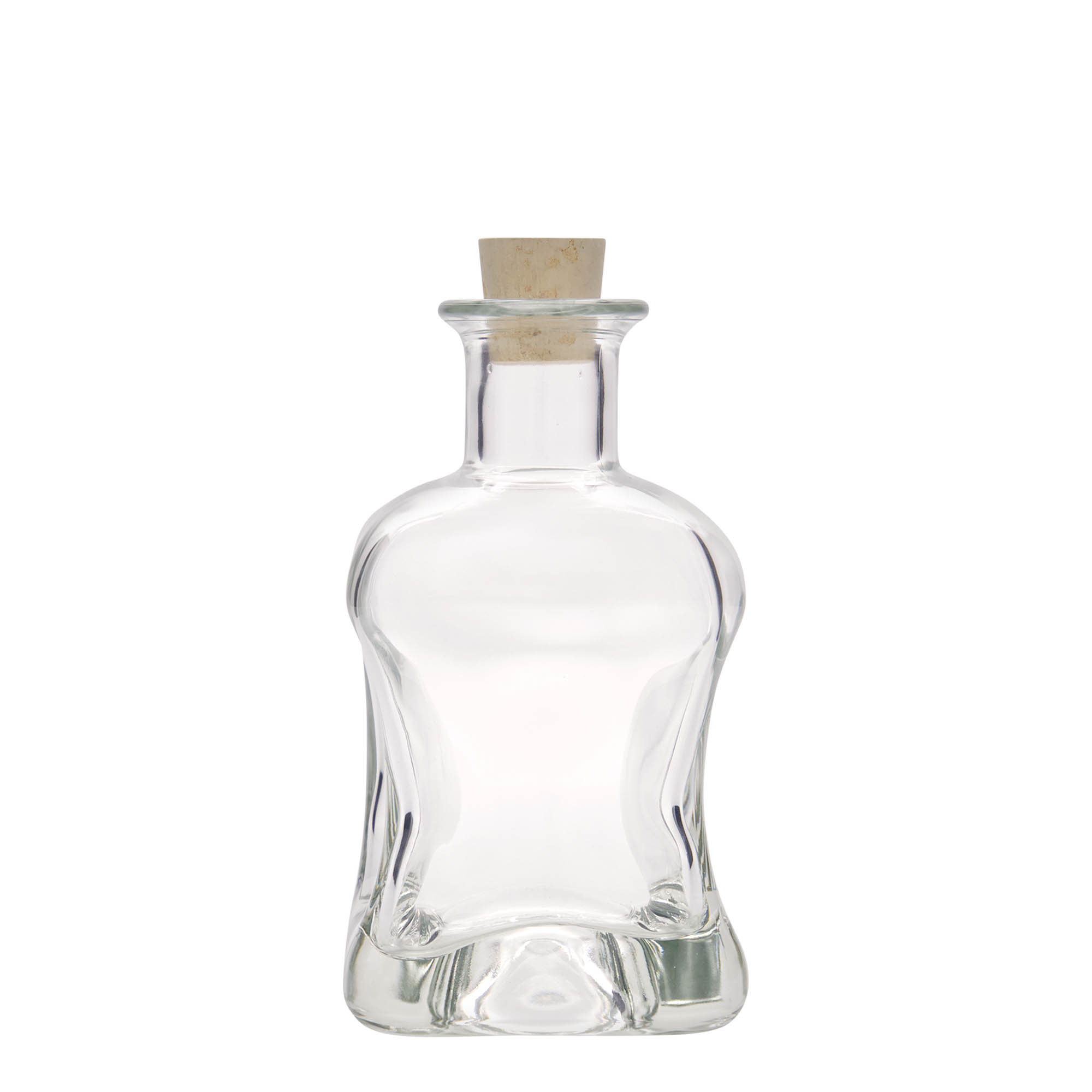 Garrafa de vidro de 350 ml 'Dublin', quadrada, boca: cortiça Garrafa de vidro de 350 ml 'Dublin', quadrada, boca: cortiça