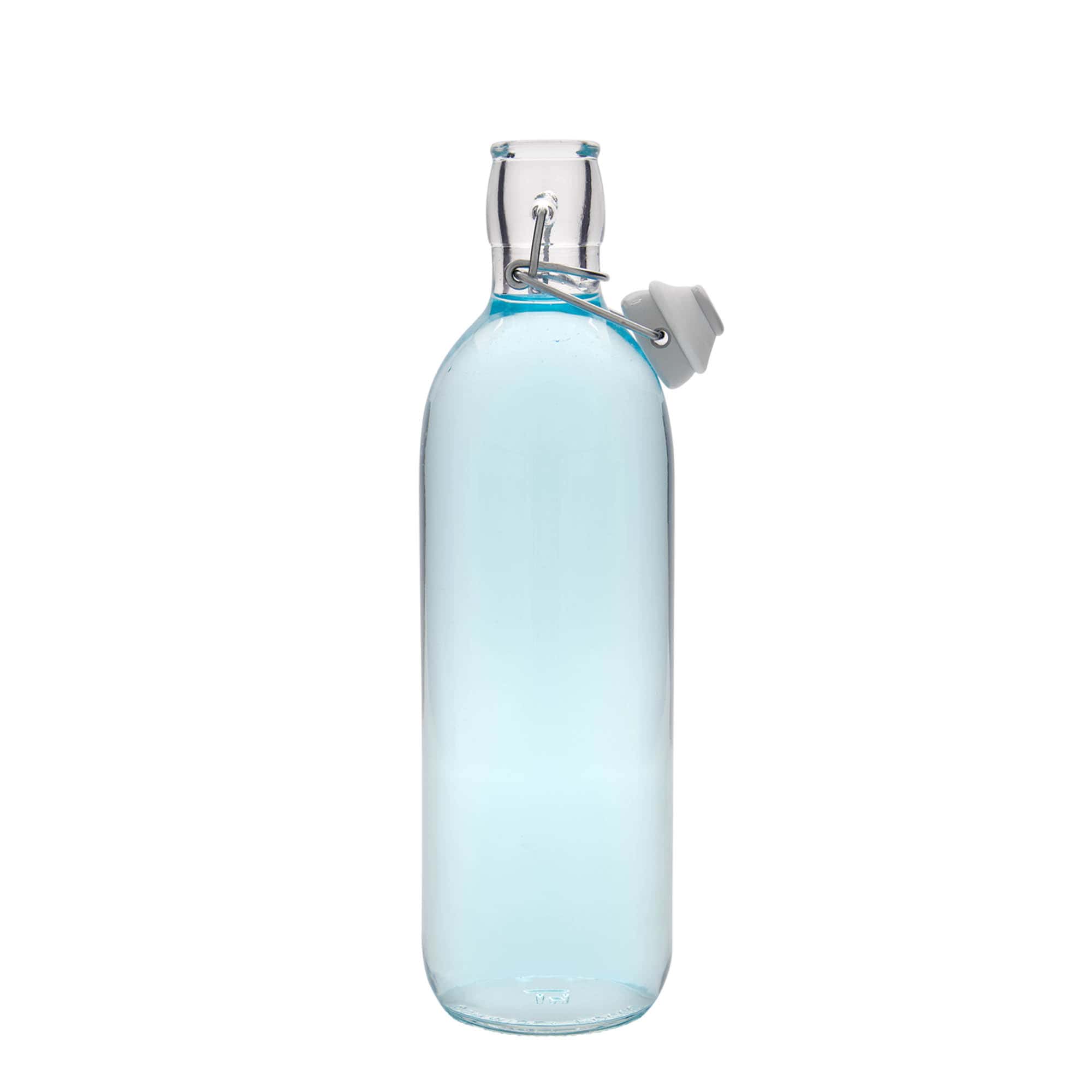 Garrafa de vidro 1.000 ml 'Emilia', boca: fecho de alavanca