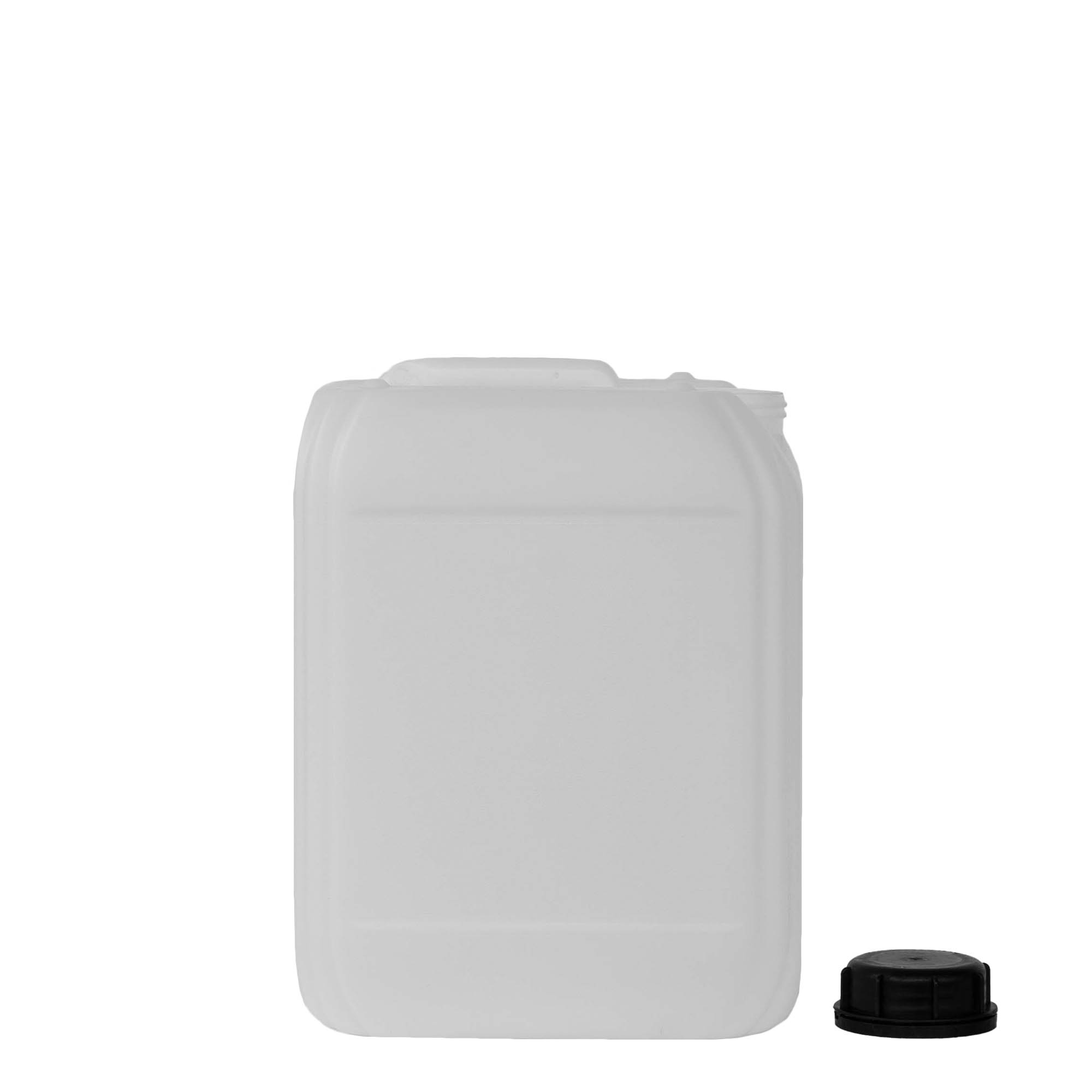 10 l garrafa, retangular, plástico HDPE, natural, abertura: ND 55
