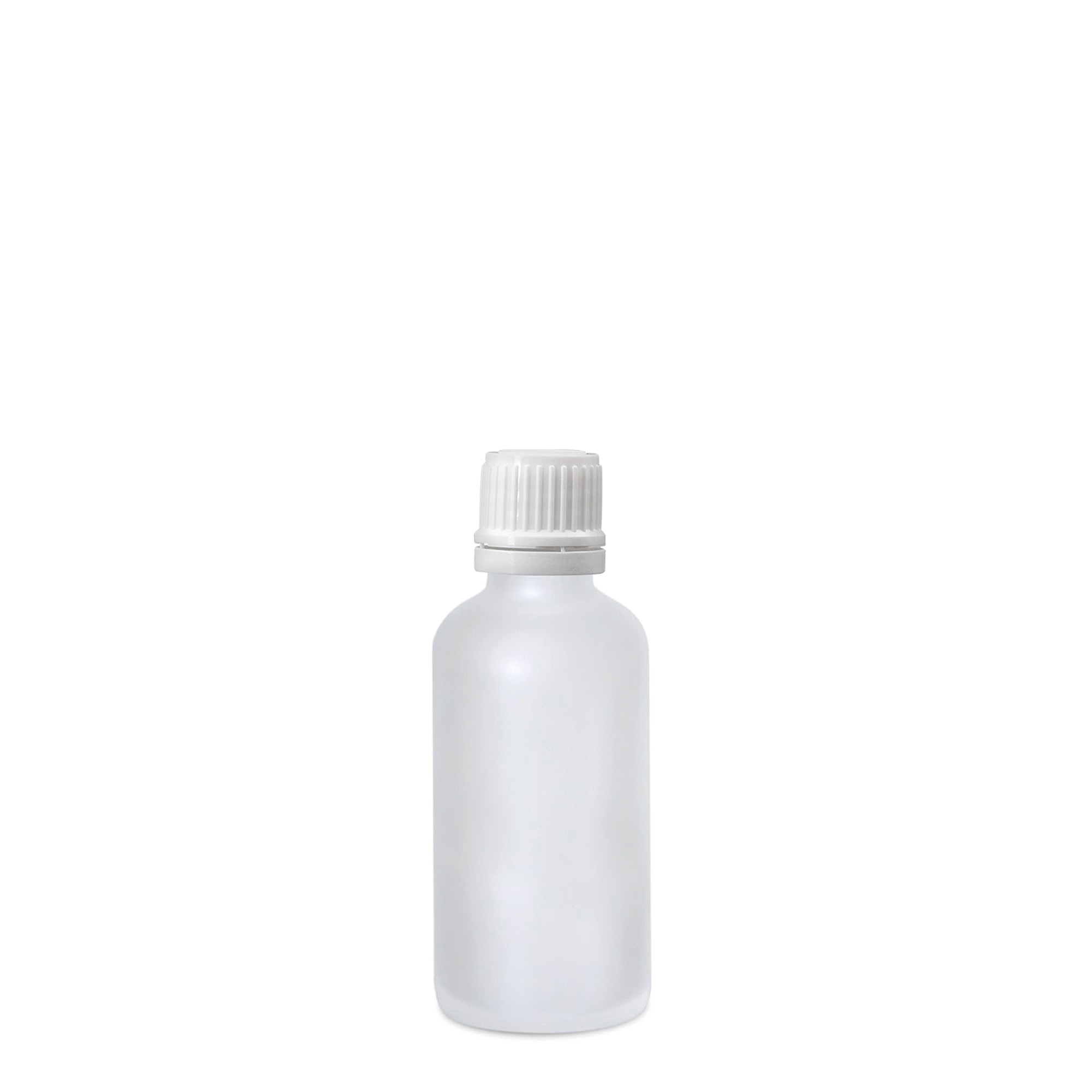50 ml frasco médico, vidro, fosco, boca: DIN 18