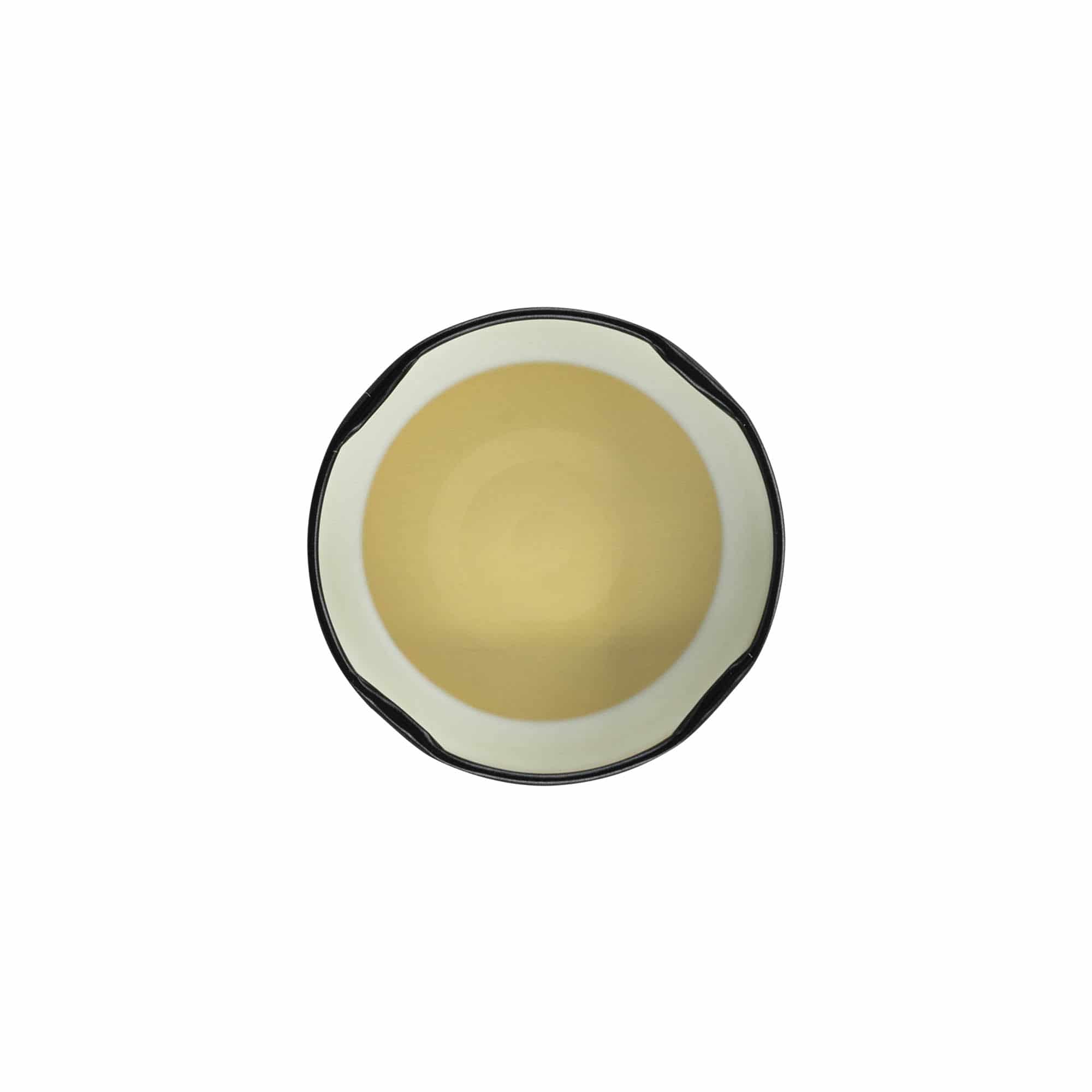 Tampa de rosca profunda, chapa de ferro branca, preta, para bocal: Deep-TO 66