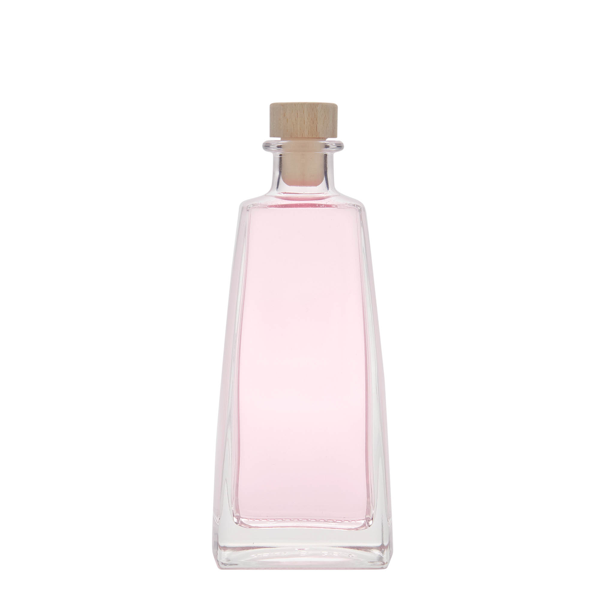 Garrafa de vidro de 350 ml 'Timmy', retangular, boca: cortiça Garrafa de vidro de 350 ml 'Timmy', retangular, boca: cortiça