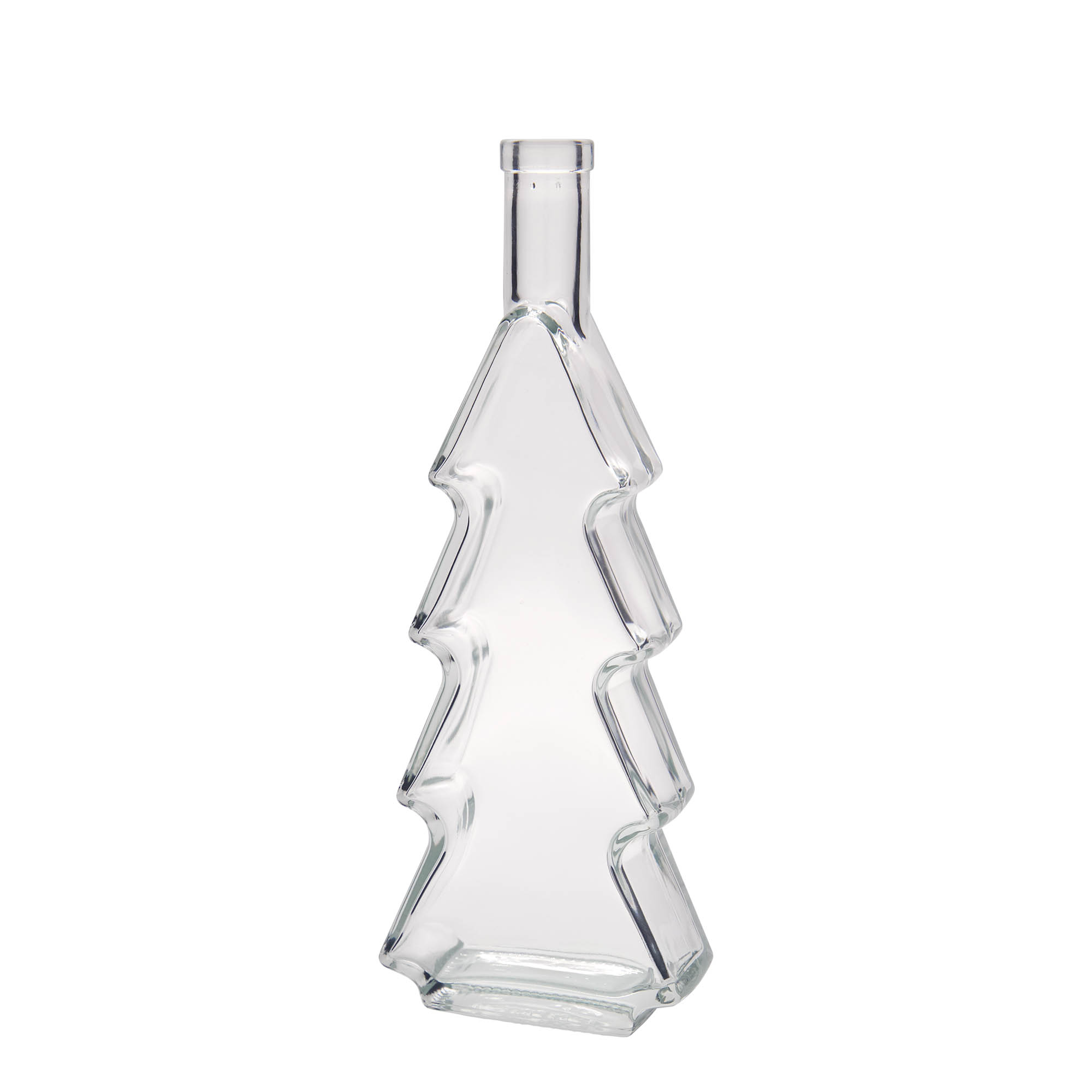 Garrafa de vidro de 500 ml 'Árvore de Natal', boca: cortiça
