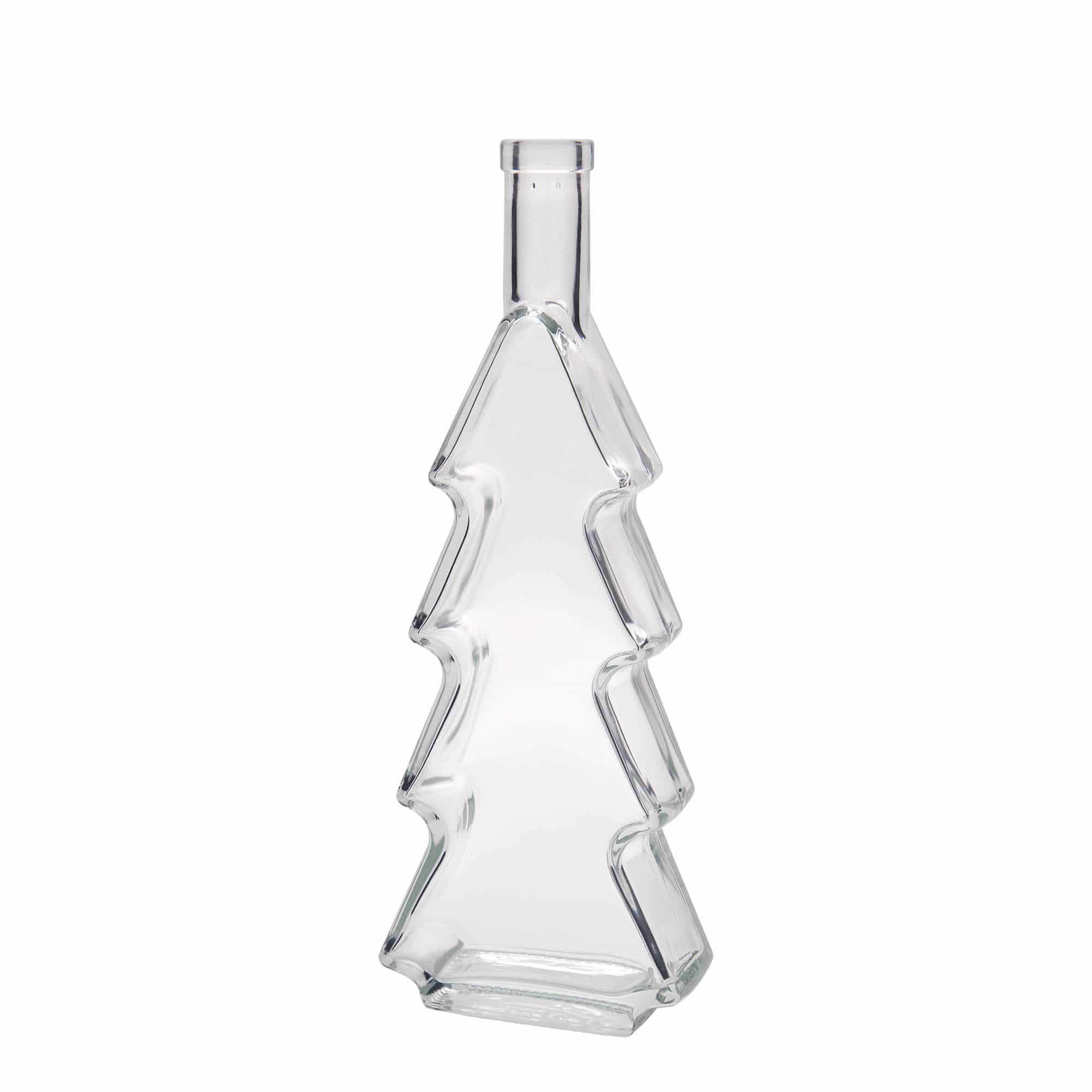 Garrafa de vidro de 500 ml 'Árvore de Natal', boca: cortiça
