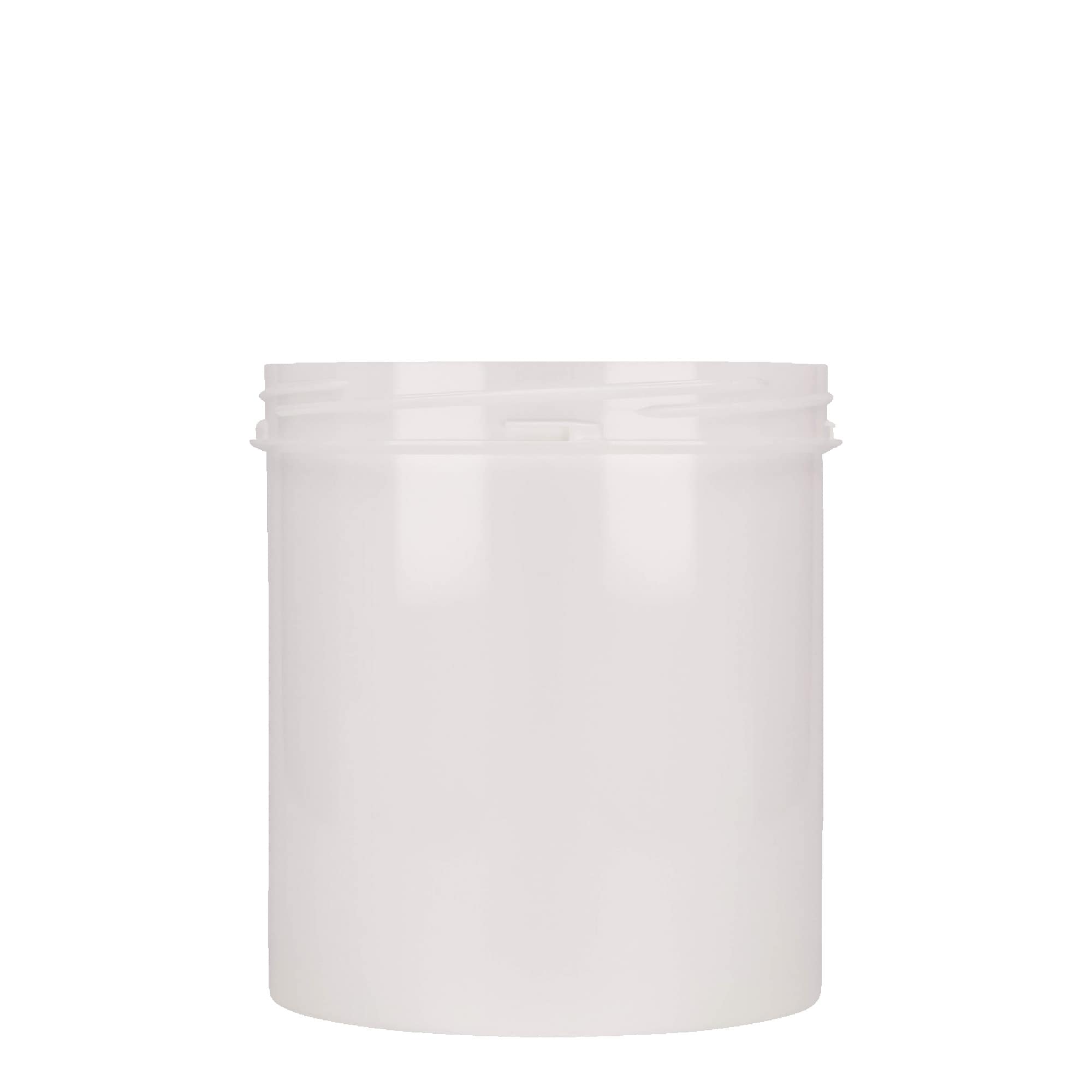 1.000 ml Frasco de plástico 'Securilock', PP, branco, abertura: tampa de rosca