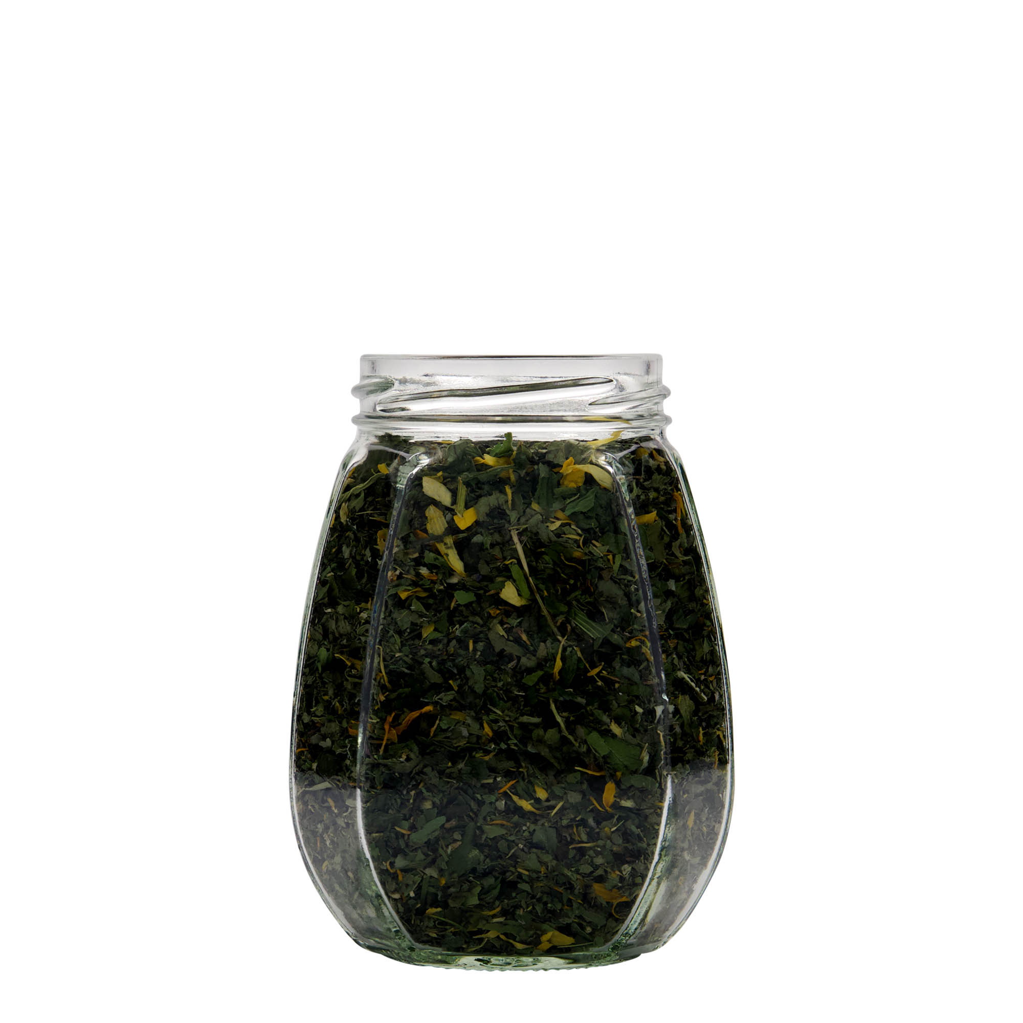 385 ml frasco para joias, hexagonal, boca: Twist-Off (TO 63)