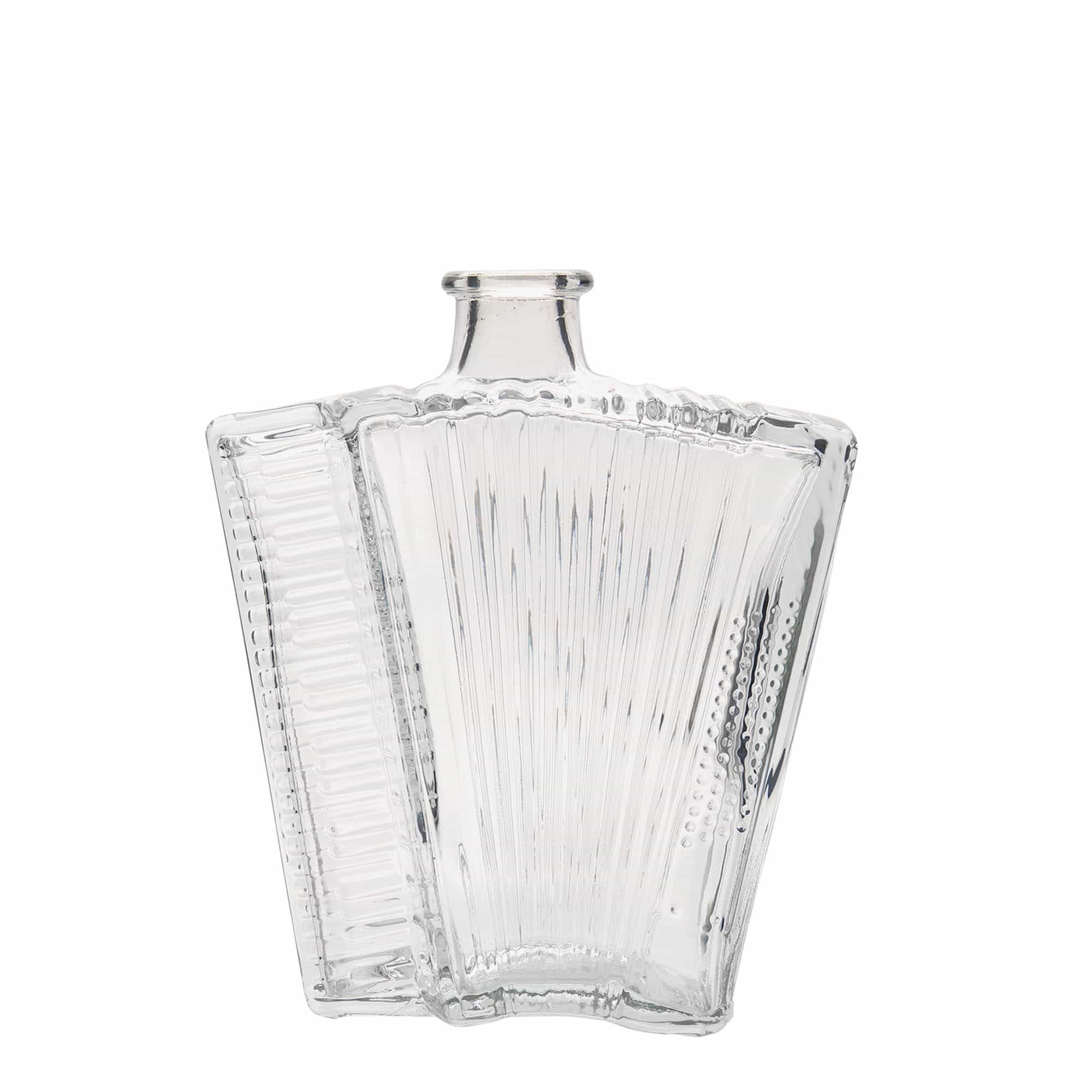 500 ml Garrafa de vidro 'Acordeão', boca: Cortiça 500 ml Garrafa de vidro 'Acordeão', boca: Cortiça