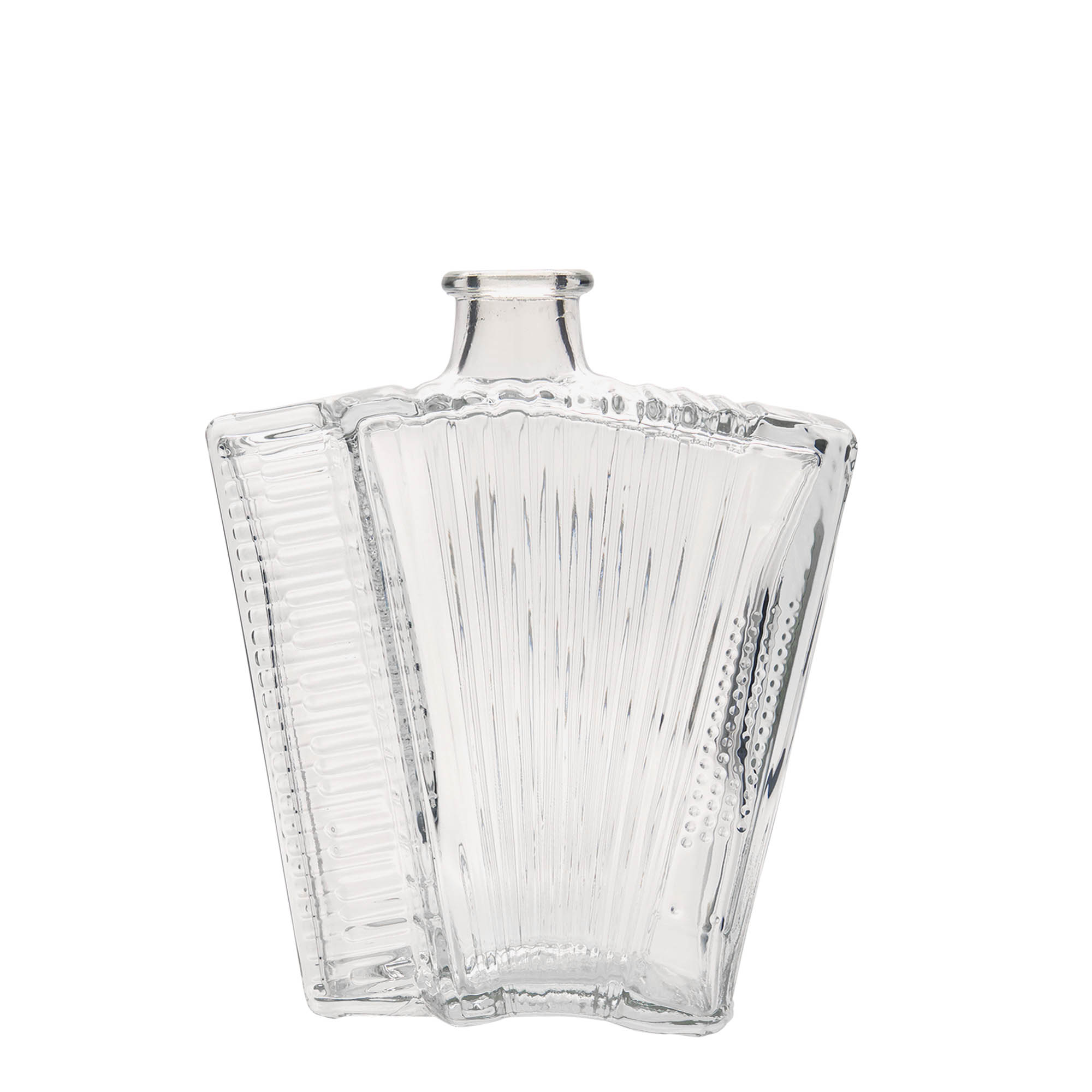 Garrafa de vidro de 500 ml 'Acordeão', gargalo: cortiça Garrafa de vidro de 500 ml 'Acordeão', gargalo: cortiça