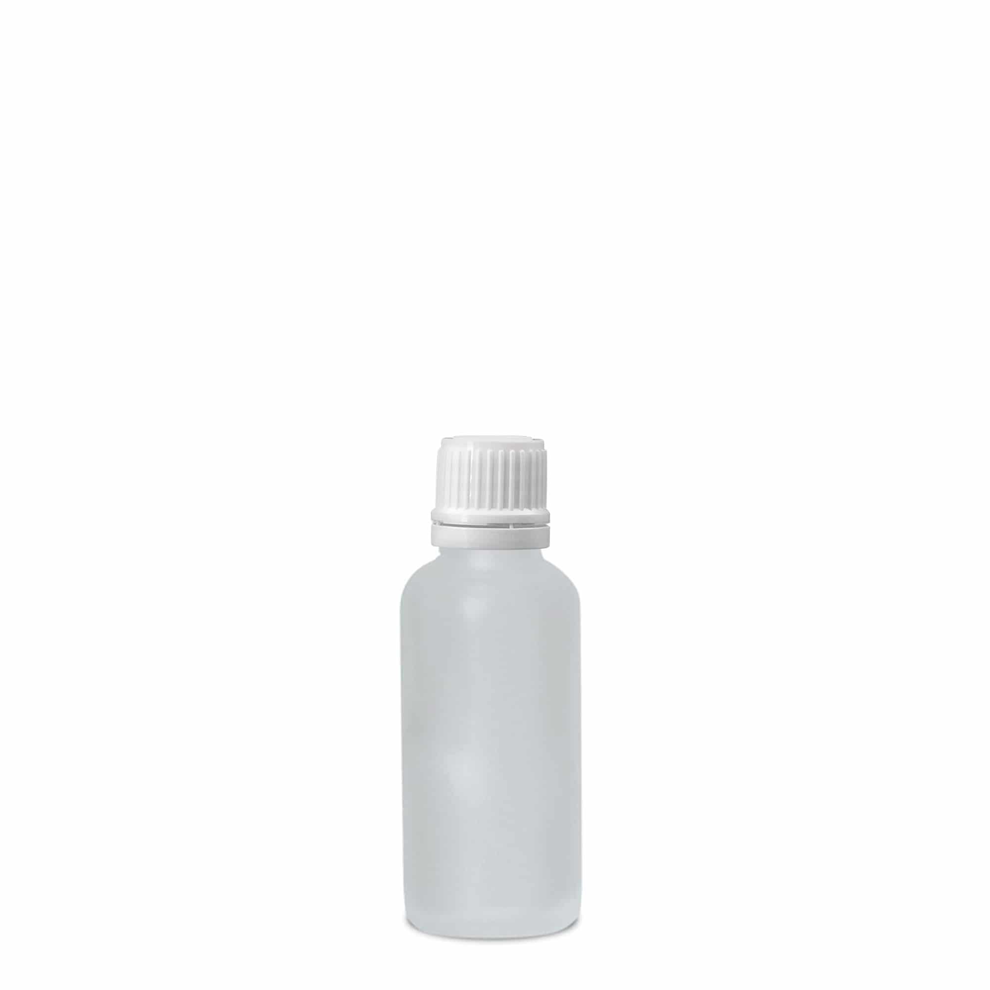 Frasco de medicamento de 30 ml, vidro, fosco, boca: DIN 18