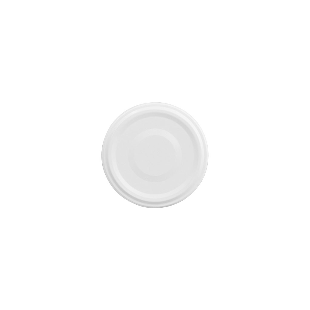Tampa Twist-Off, folha de flandres, branco, para boca: TO 48