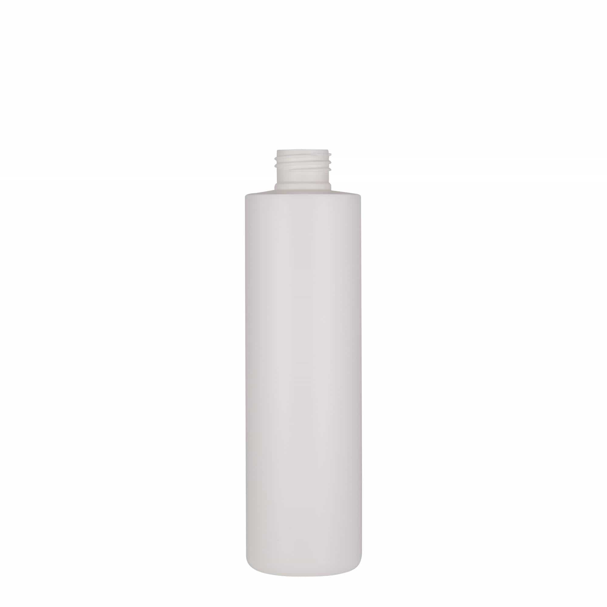 Frasco de plástico de 250 ml 'Pipe', HDPE, branco, boca: 24/410 Frasco de plástico de 250 ml 'Pipe', HDPE, branco, boca: 24/410