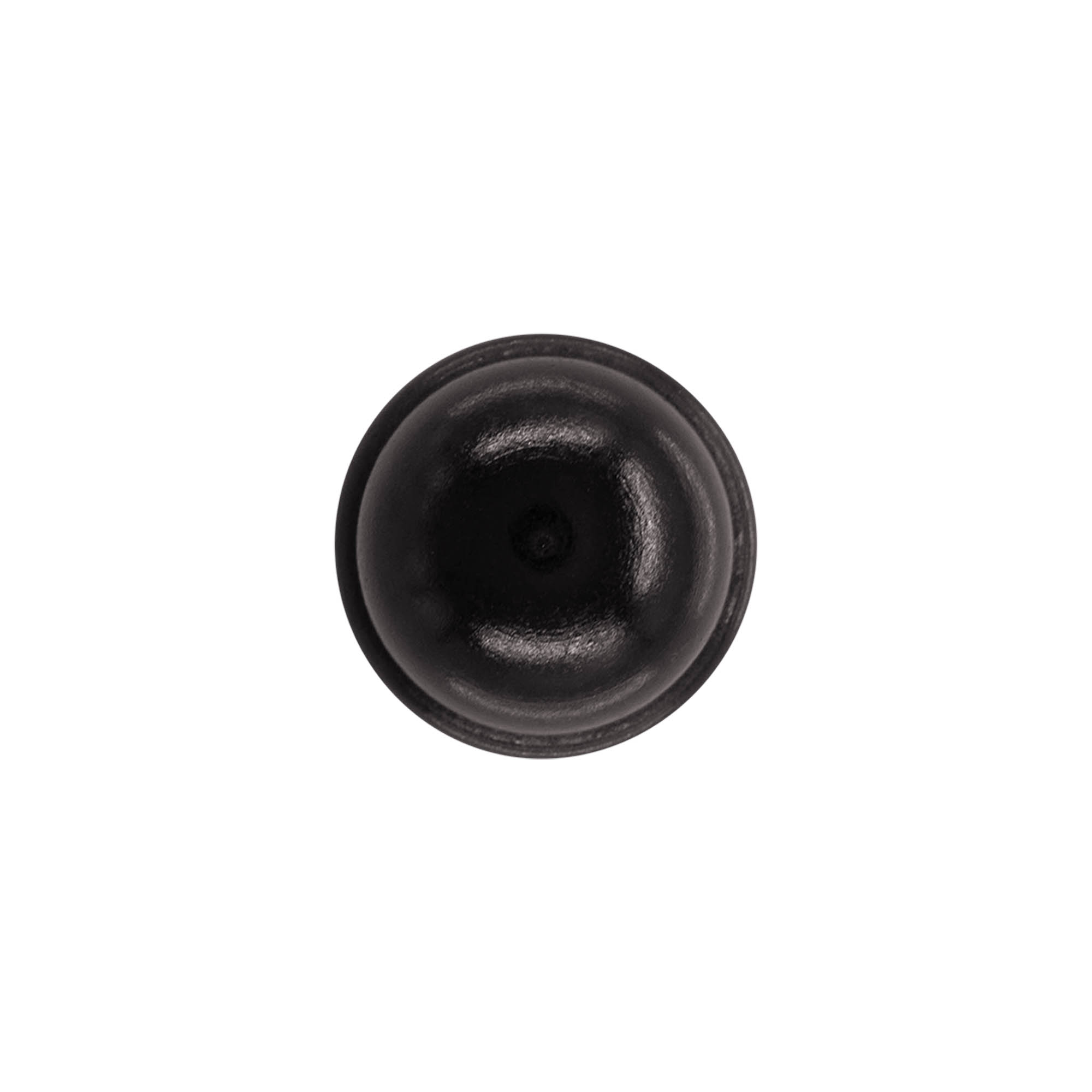 Rolha de aperto 19 mm "Melão", madeira/PE, preta, para bocal: cortiça