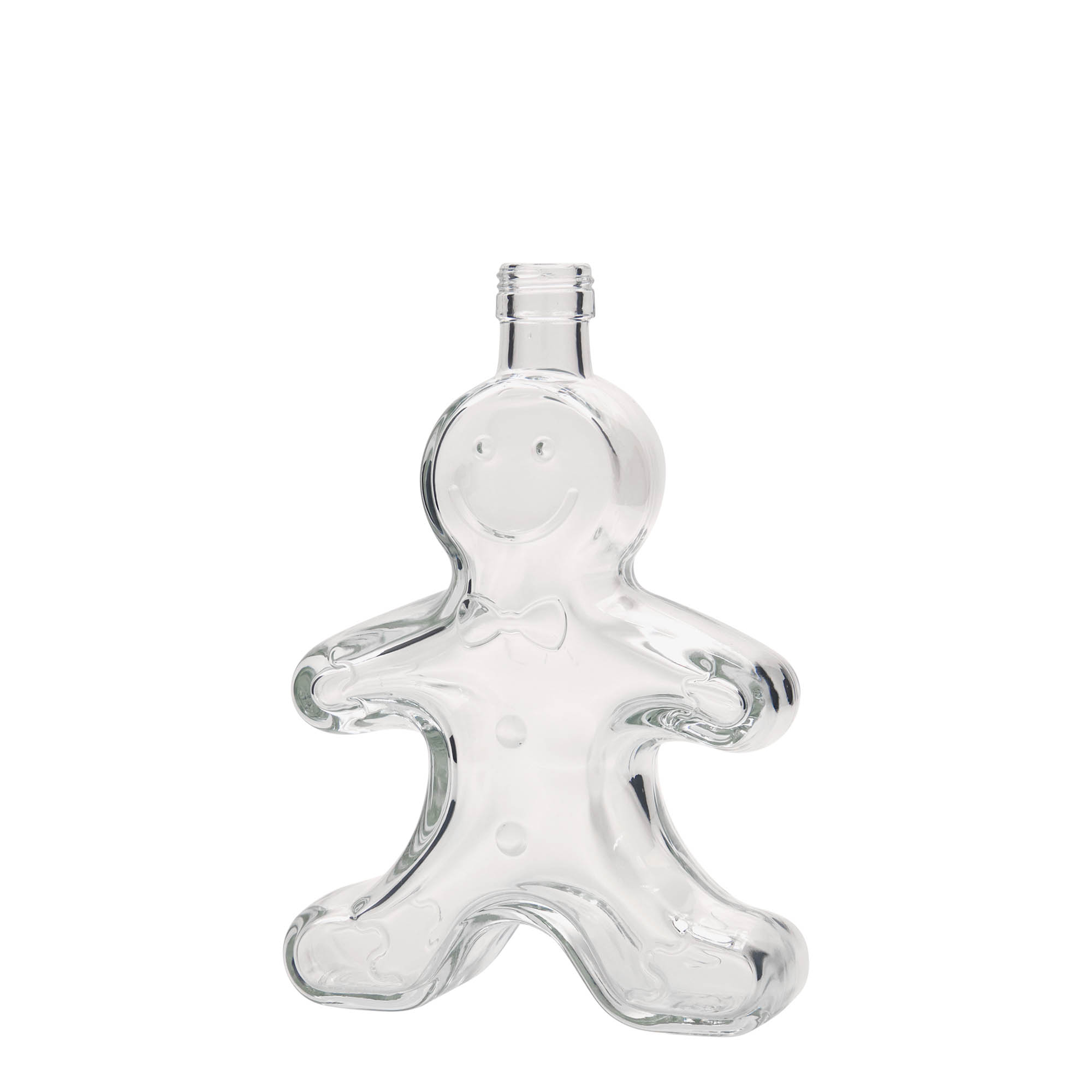 Frasco de vidro de 250 ml 'Lebkuchenmann', Boca: PP 24 Frasco de vidro de 250 ml 'Lebkuchenmann', Boca: PP 24