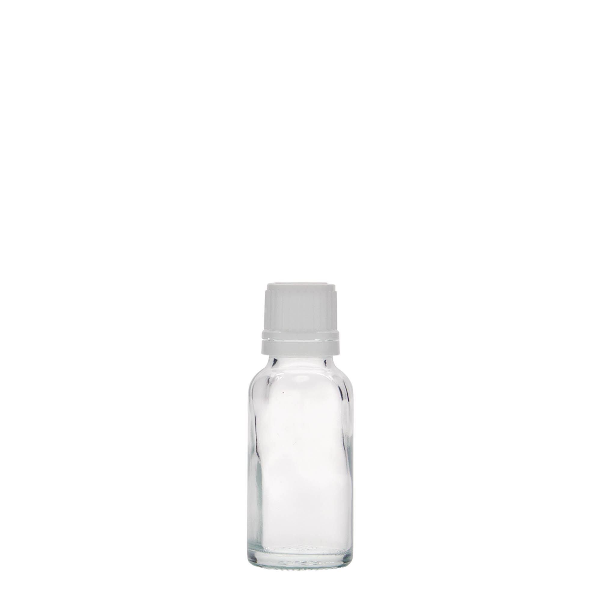 Frasco médico de 20 ml, vidro, bocal: DIN 18