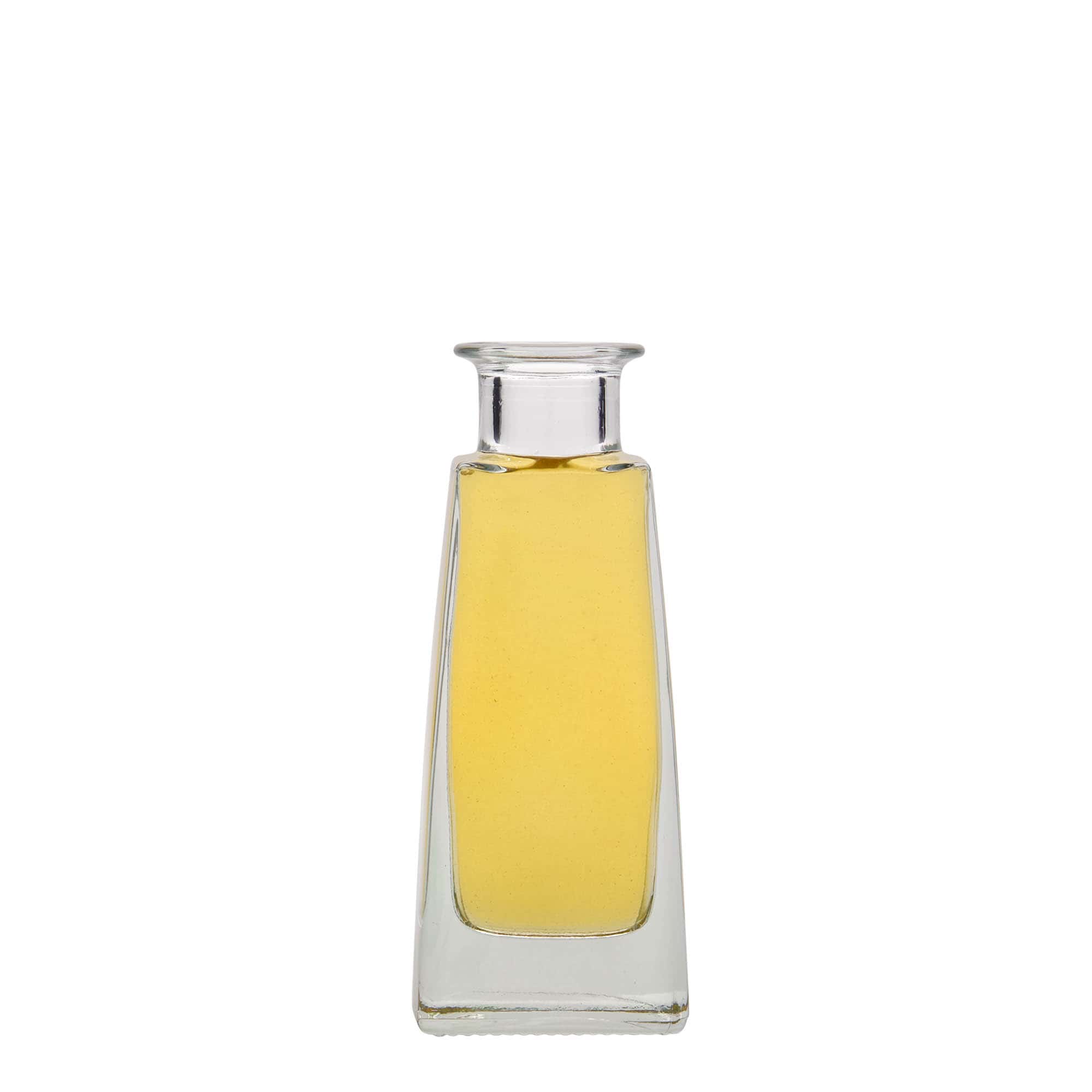 Frasco de vidro de 100 ml 'Timmy', retangular, boca: cortiça Frasco de vidro de 100 ml 'Timmy', retangular, boca: cortiça