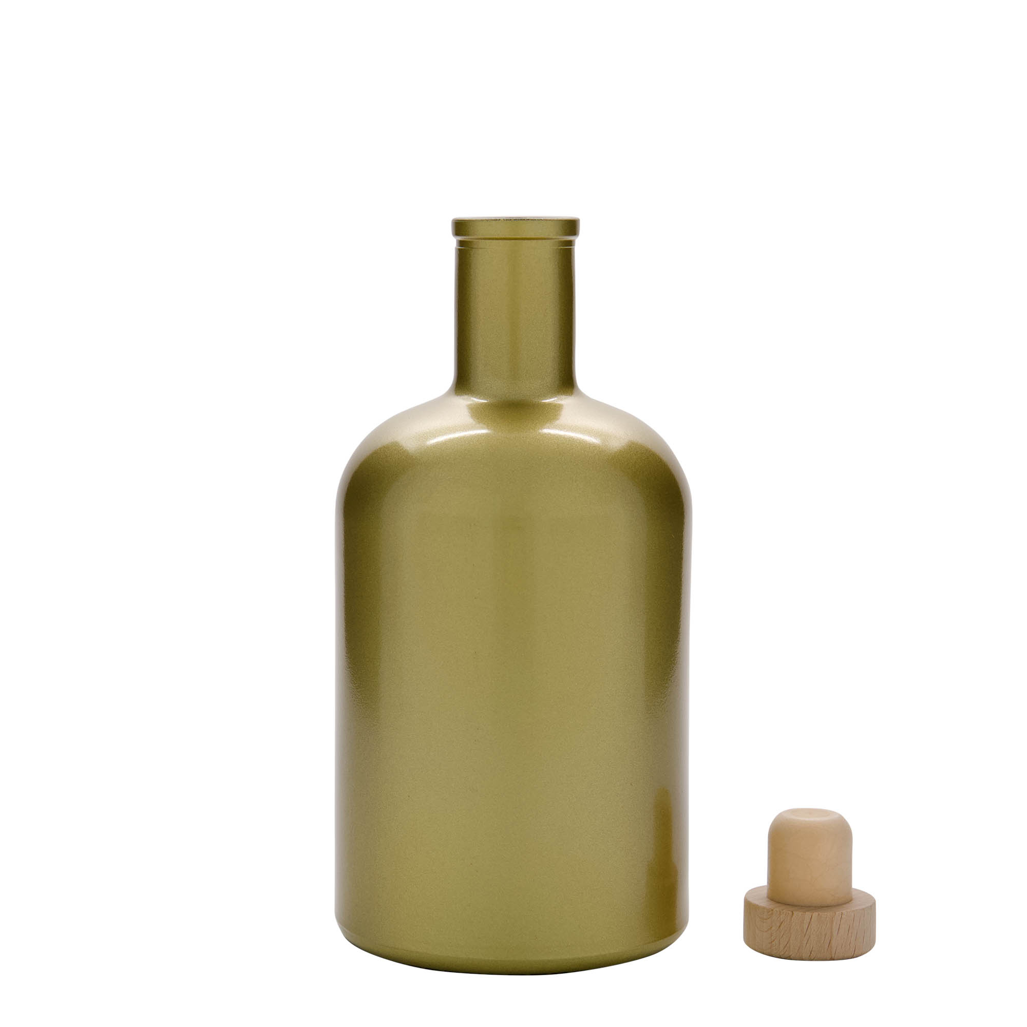 Garrafa de vidro de 700 ml 'Gerardino', dourada, Boca: Cortiça Garrafa de vidro de 700 ml 'Gerardino', dourada, Boca: Cortiça