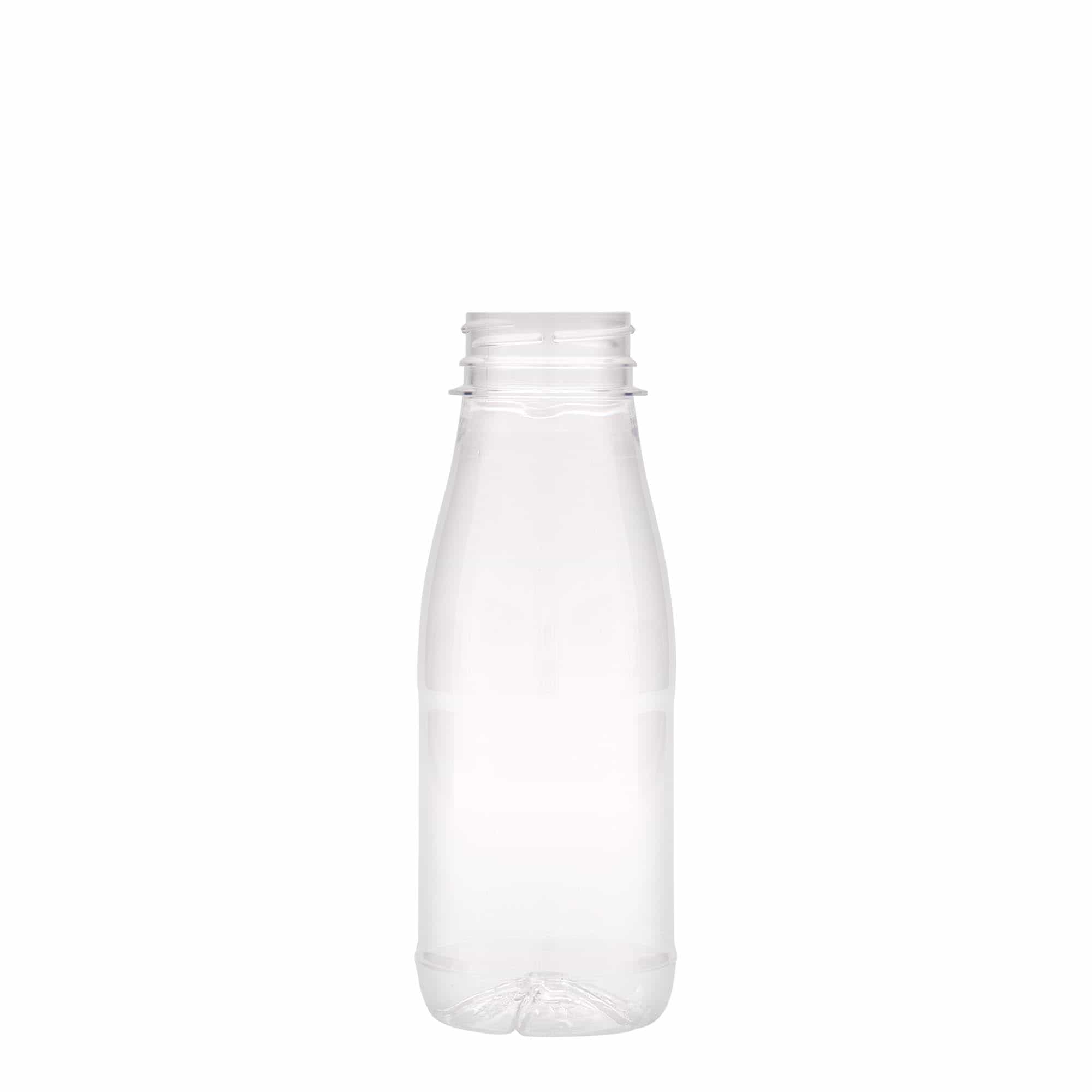 Garrafa PET 250 ml 'Leite e Sumo', plástico, boca: 38 mm