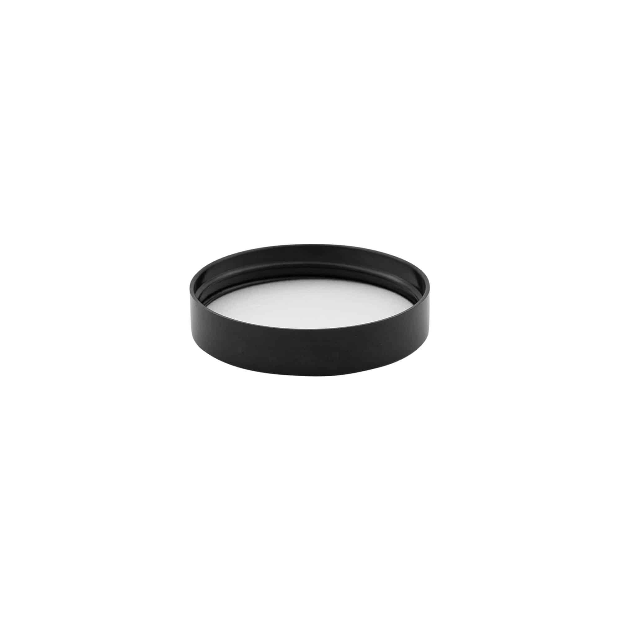 Tampa de rosca para 120 ml 'Brown Line', plástico HPM, preto