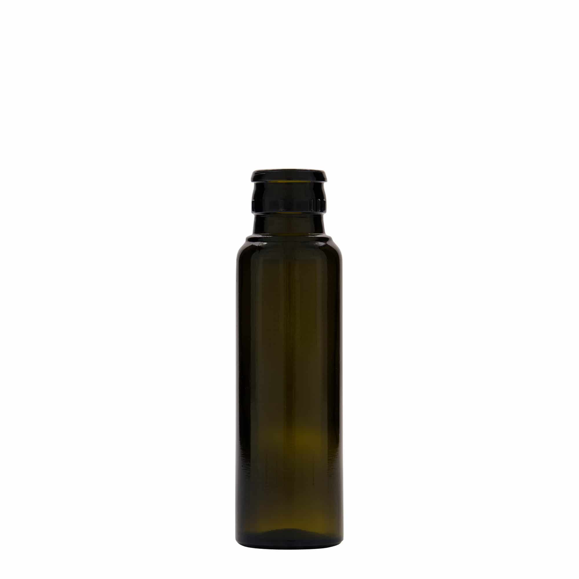 Garrafa de vinagre/óleo 100 ml 'Willy New', vidro, verde antigo, bocal: DOP