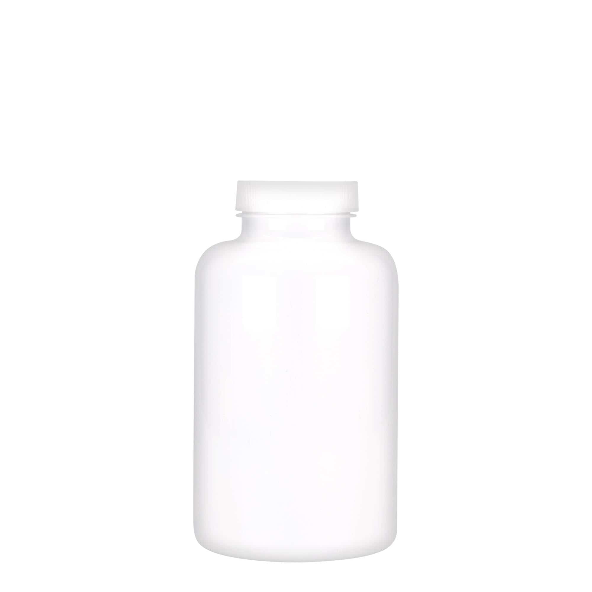 500 ml PET-Packer, plástico, branco, boca: GPI 45/400