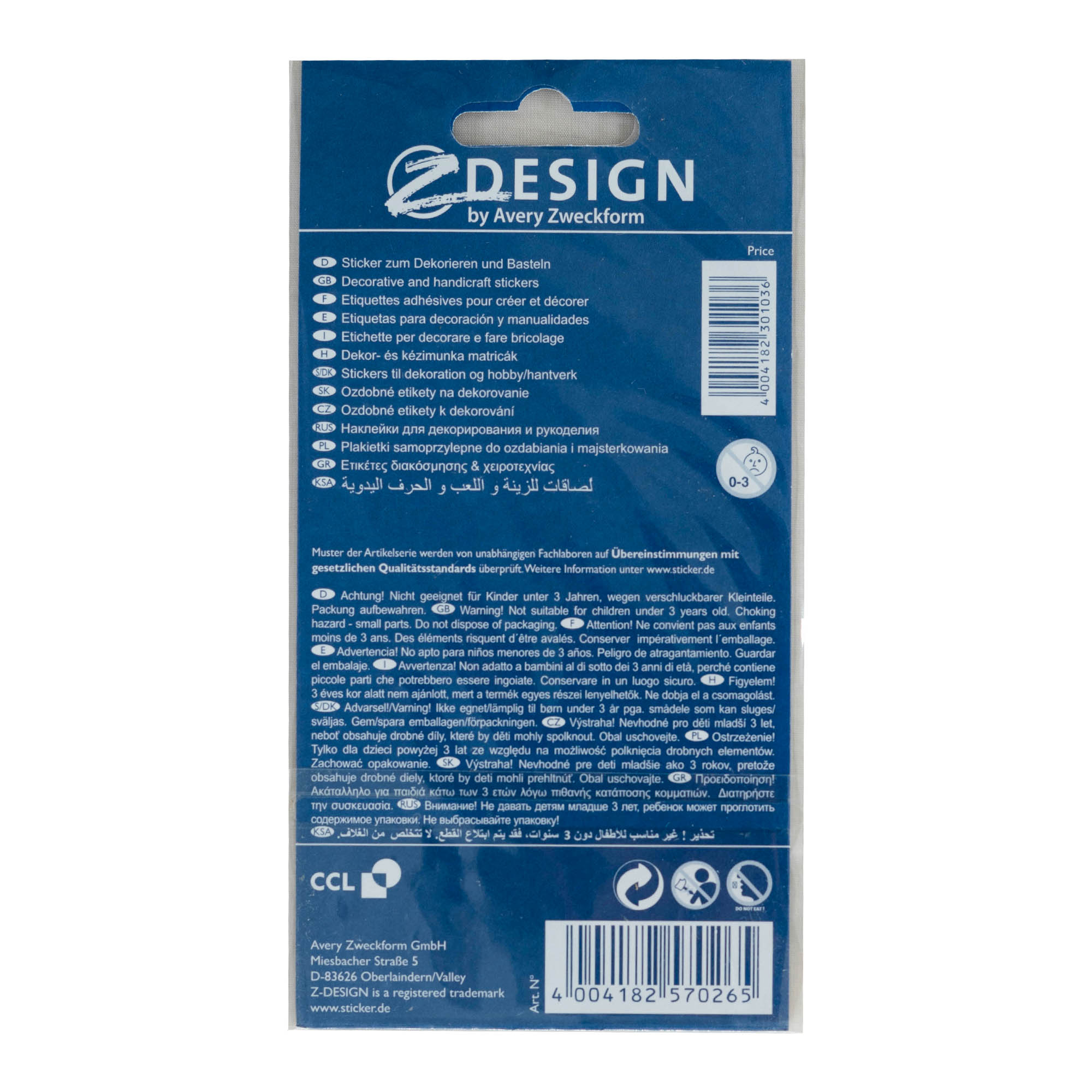 Autocolantes Zweckform 'Tudo de Bom', multicolor Autocolantes Zweckform 'Tudo de Bom', multicolor