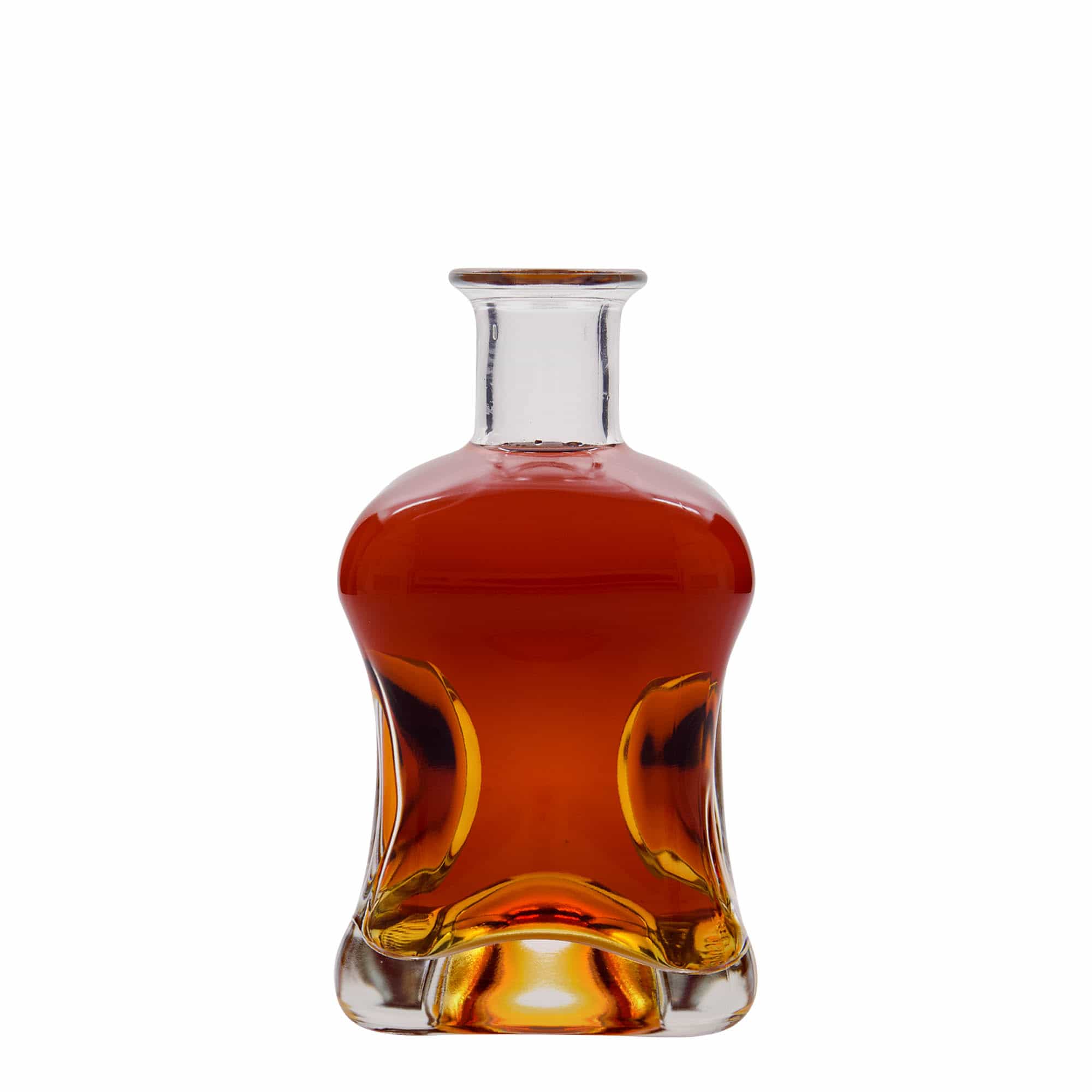 Garrafa de vidro de 500 ml 'Dublin', quadrada, boca: cortiça