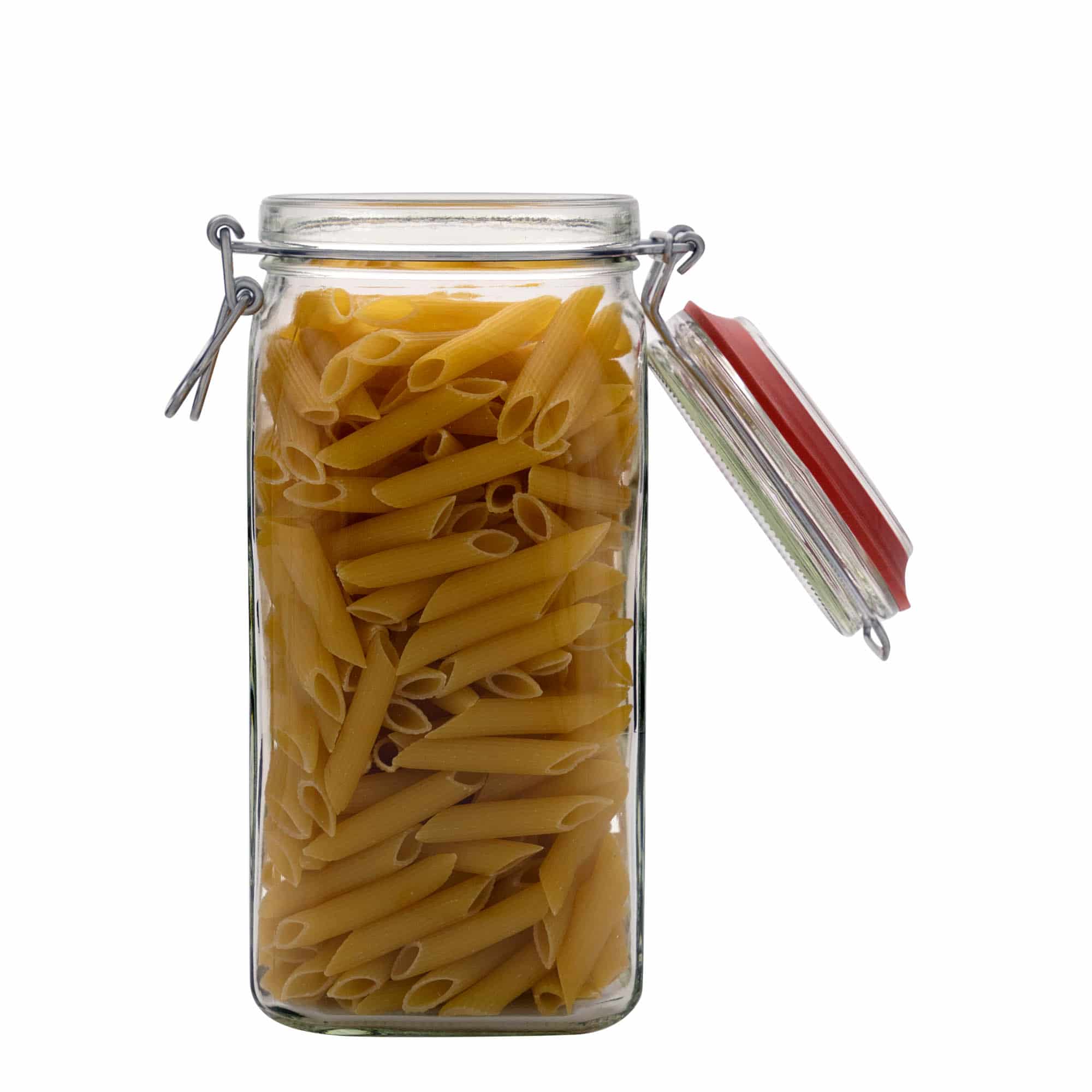 1.540 ml frasco de vidro com fecho de alavanca, quadrado, abertura: fecho de alavanca 1.540 ml frasco de vidro com fecho de alavanca, quadrado, abertura: fecho de alavanca