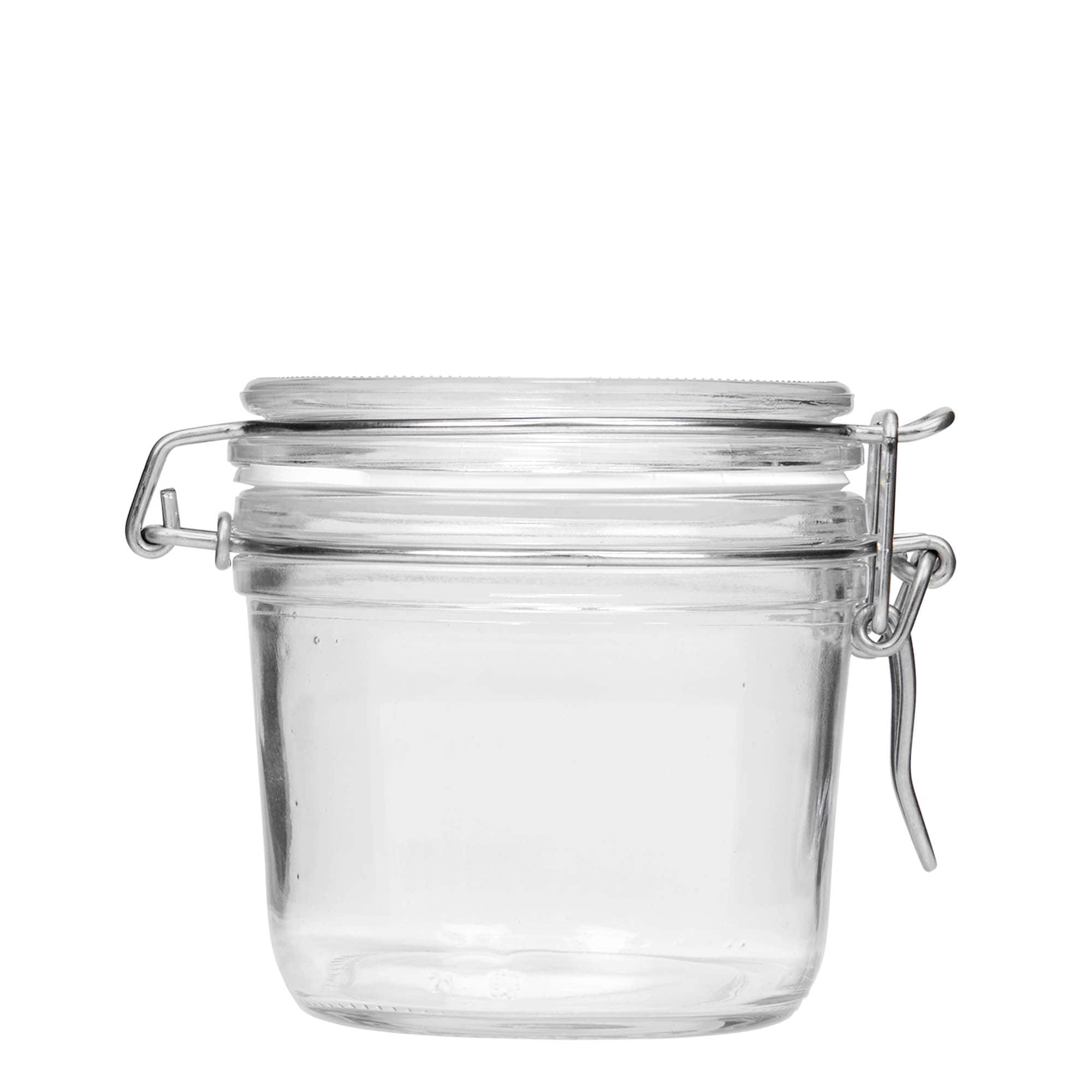 Frasco de vidro com tampa de arame 'Fido' 350 ml, Boca: Tampa com fecho de arame