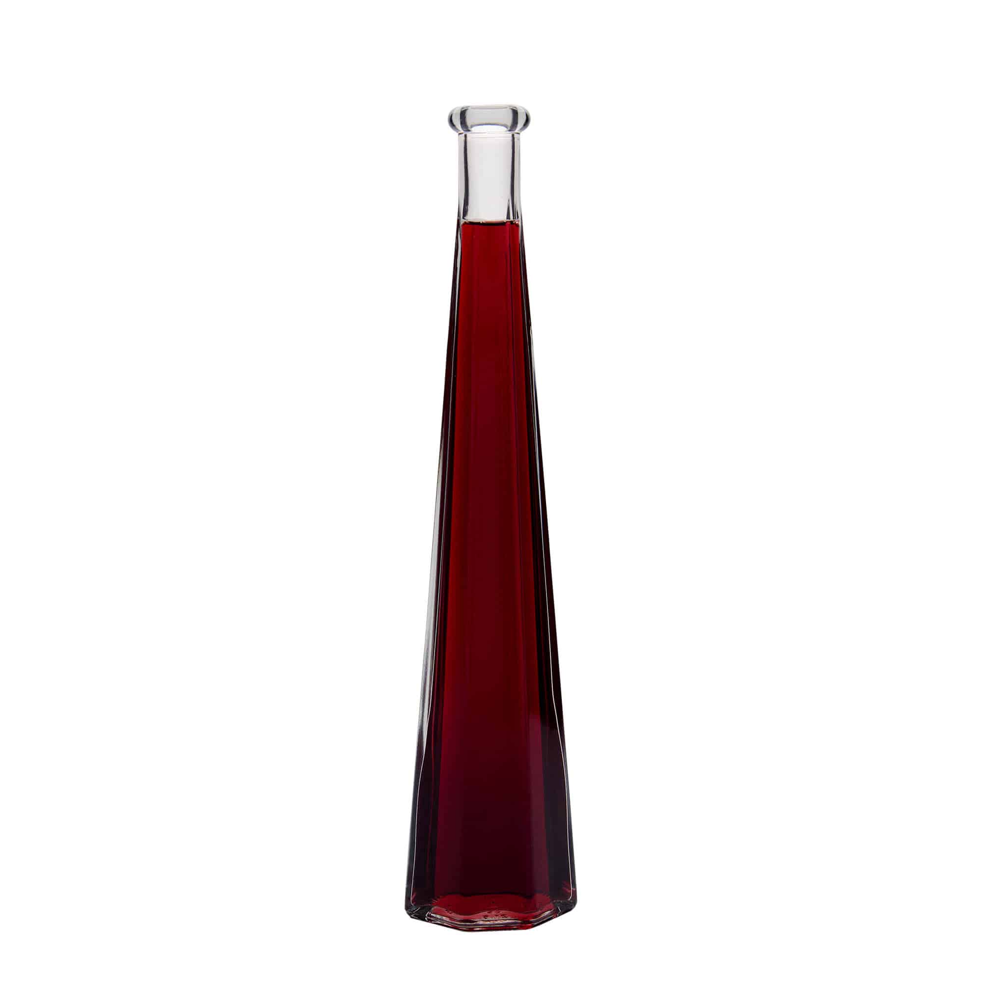 Frasco de vidro de 200 ml 'Dama Sexta', hexagonal, boca: cortiça Frasco de vidro de 200 ml 'Dama Sexta', hexagonal, boca: cortiça