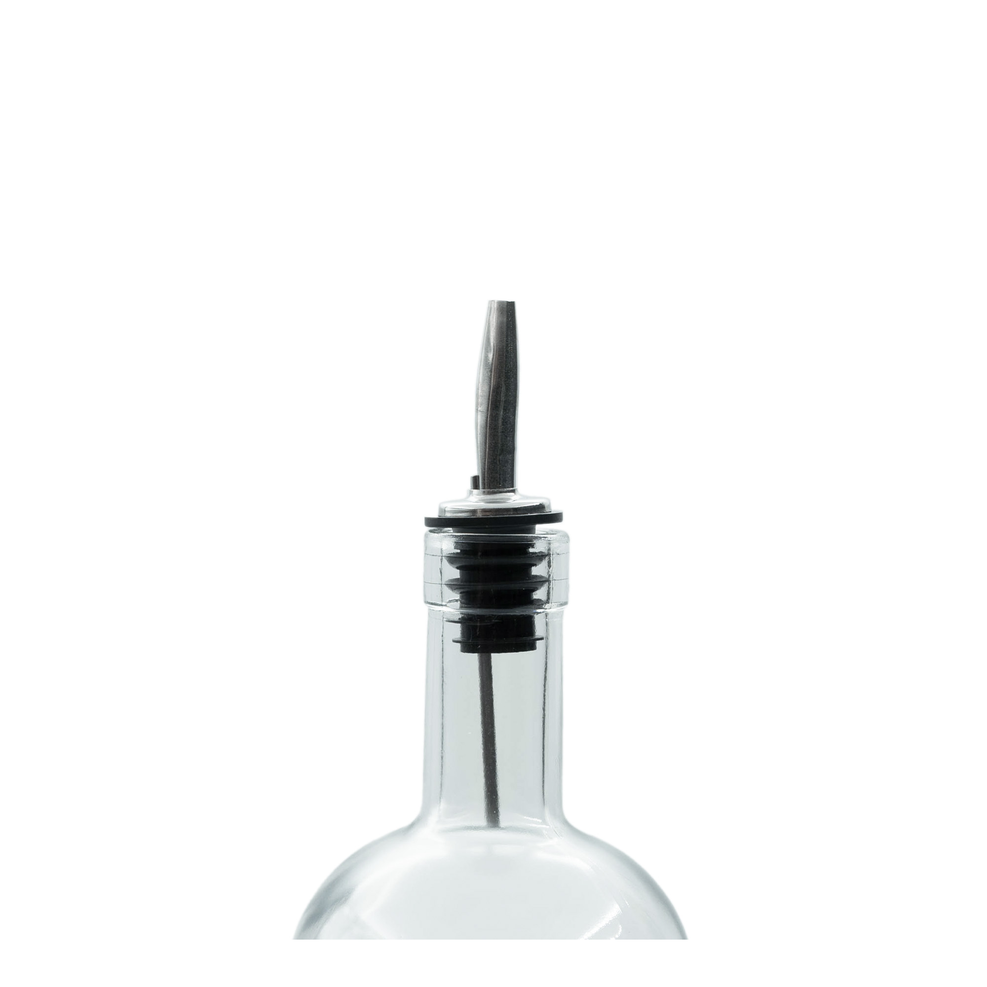 Bico de enchimento Inox com tubo de ar, aço inoxidável, prateado-preto