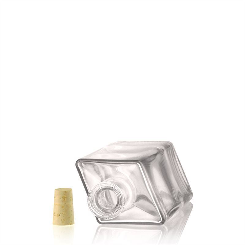 Garrafa de vidro de 500 ml 'Riva', em forma de losango, boca: cortiça Garrafa de vidro de 500 ml 'Riva', em forma de losango, boca: cortiça