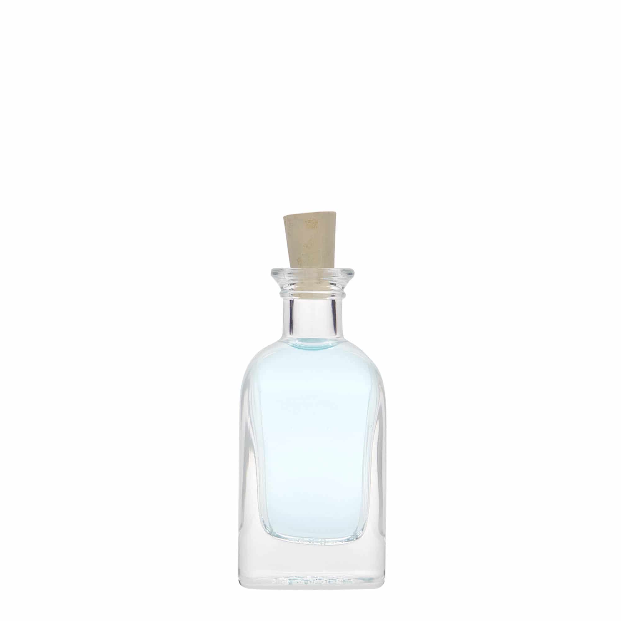 40 ml Garrafa de vidro farmacêutica Carré, quadrada, boca: Cortiça