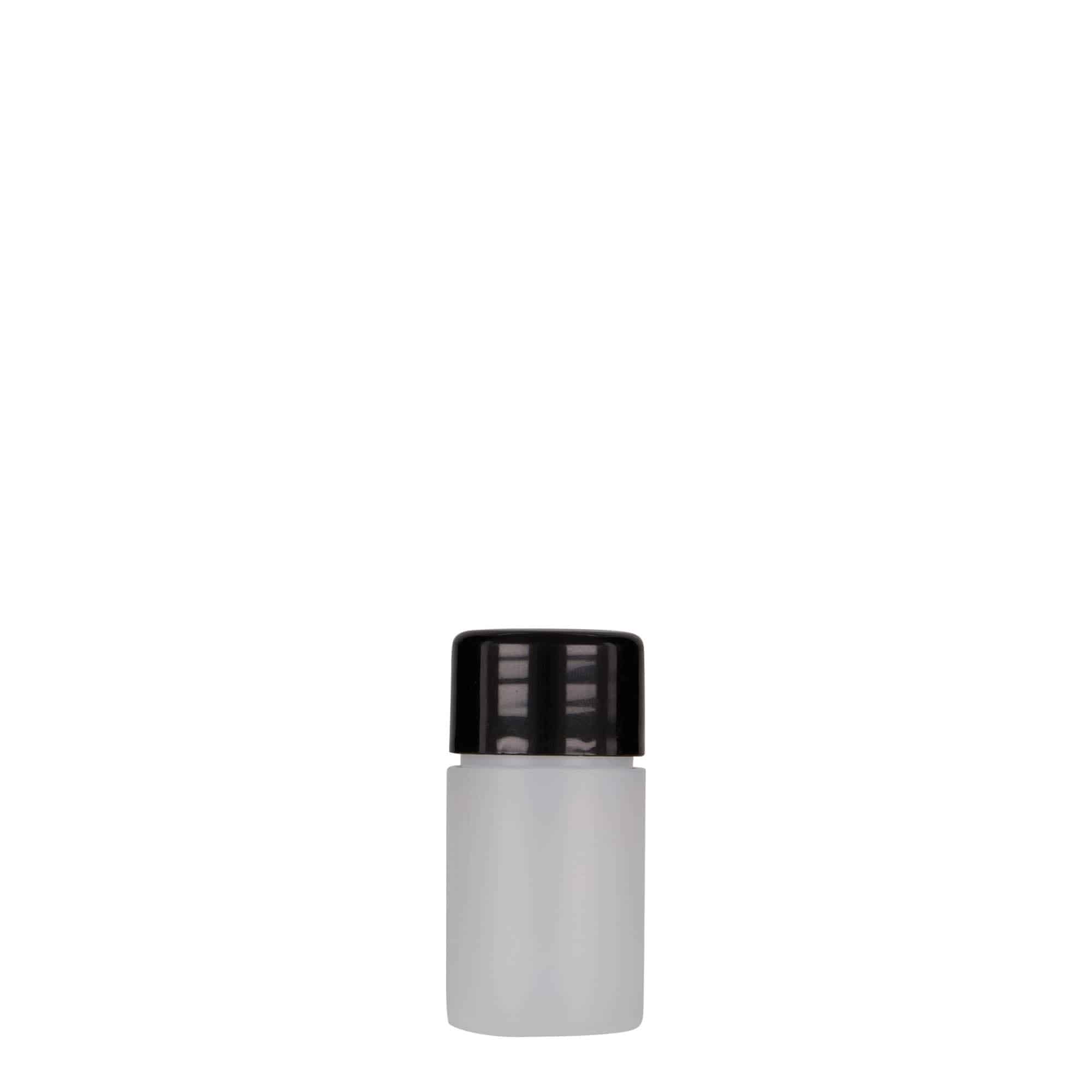Frasco de plástico de 15 ml 'Tuffy', HDPE, natural, bocal: 24/410