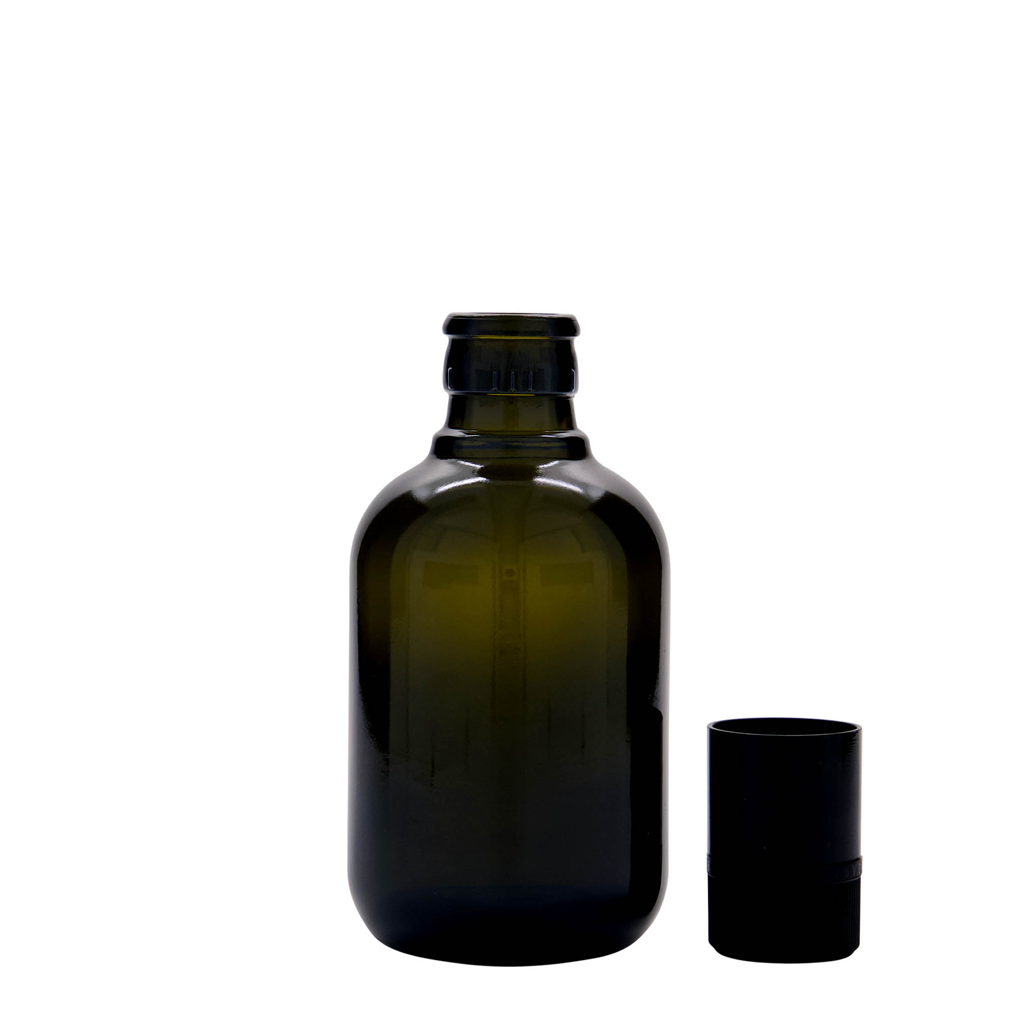 Frasco para vinagre/óleo 'Biolio' 250 ml, vidro, verde antigo, bocal: DOP