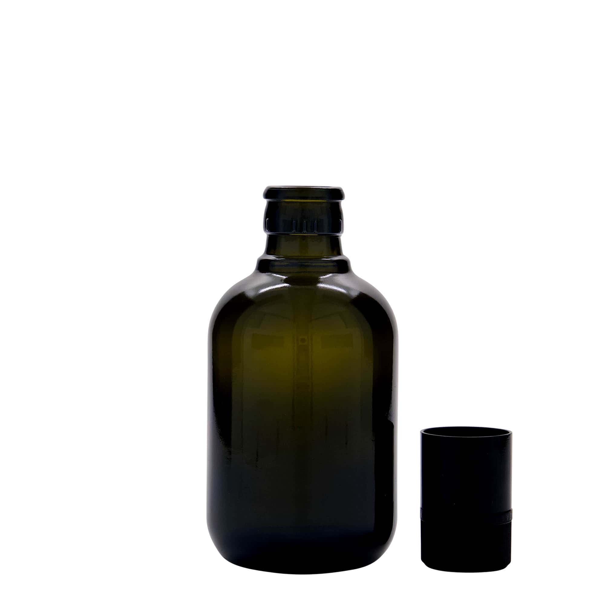 Frasco para vinagre/óleo 'Biolio' 250 ml, vidro, verde antigo, bocal: DOP