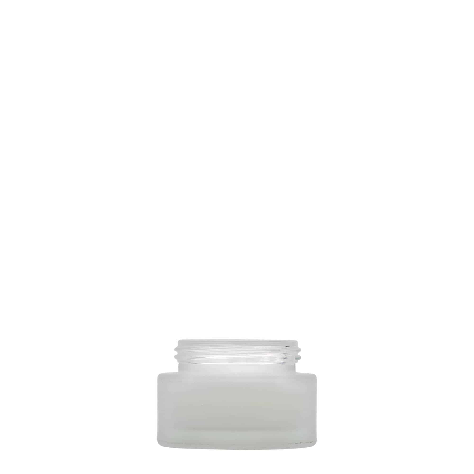 15 ml frasco 'Edição Platina', vidro, fosco, boca: tampa de rosca