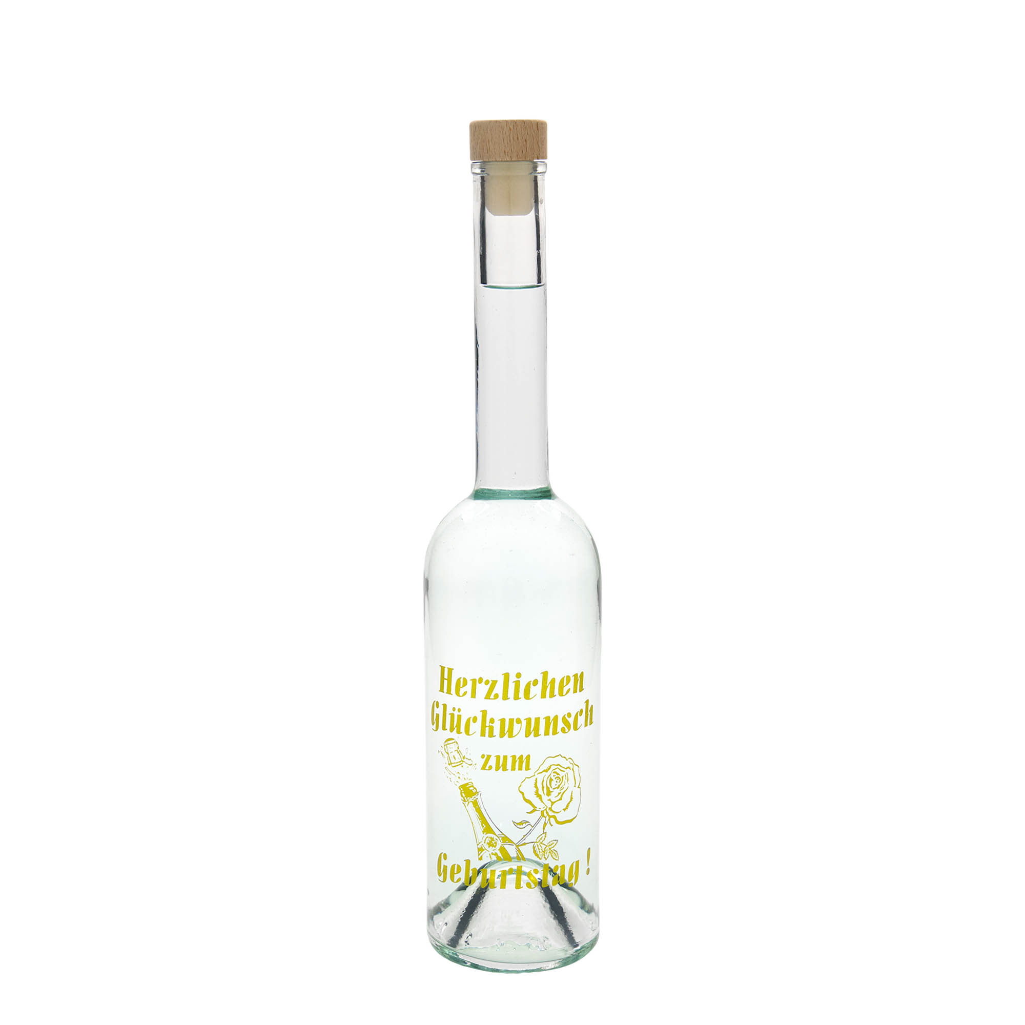 Garrafa de vidro de 500 ml Maximo impressa 'Carnaval', Boca: Cortiça Garrafa de vidro de 500 ml Maximo impressa 'Carnaval', Boca: Cortiça