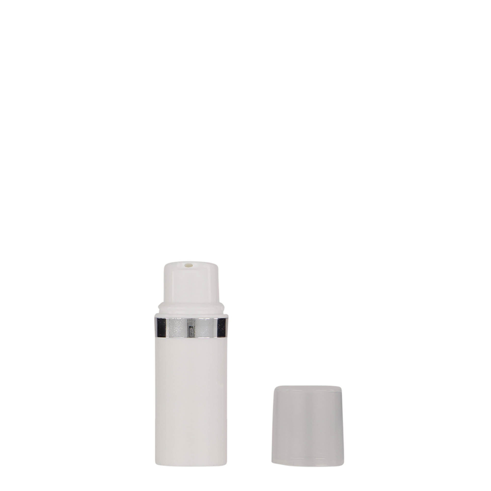 Dispenser Airless 5 ml 'Nano', plástico PP, branco Dispenser Airless 5 ml 'Nano', plástico PP, branco